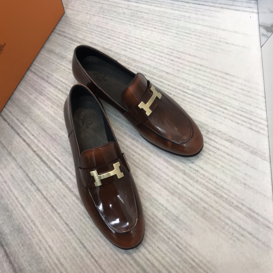 Hermes Loafers In Leather - EUR FASHION