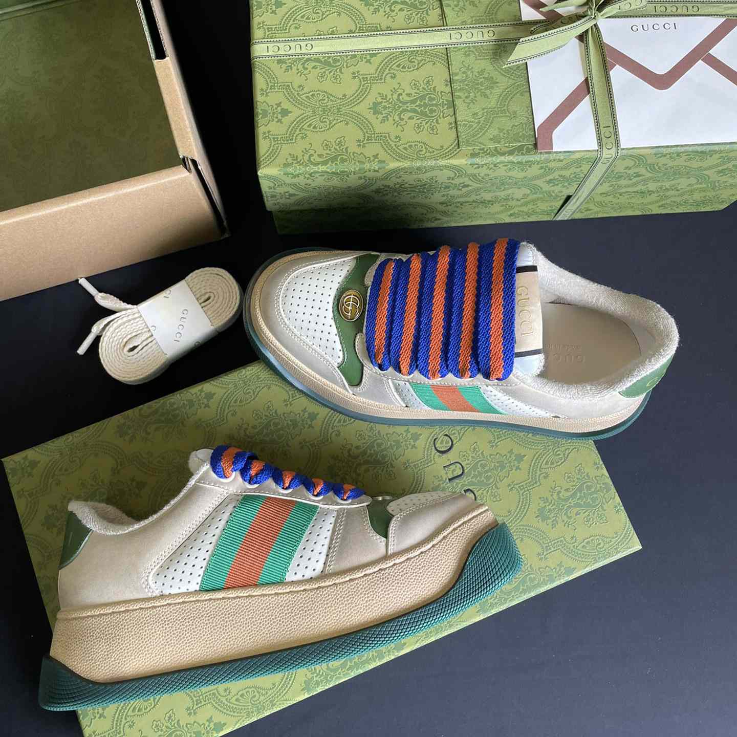 Gucci Screener Sneaker With Web - EUR FASHION