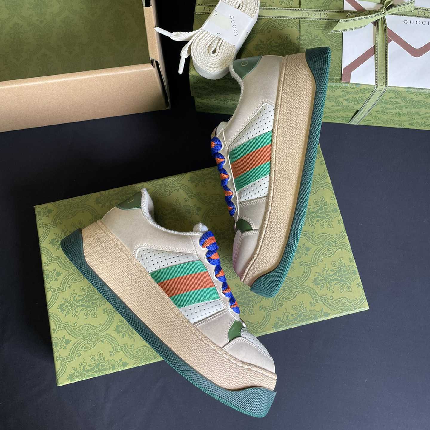 Gucci Screener Sneaker With Web - EUR FASHION