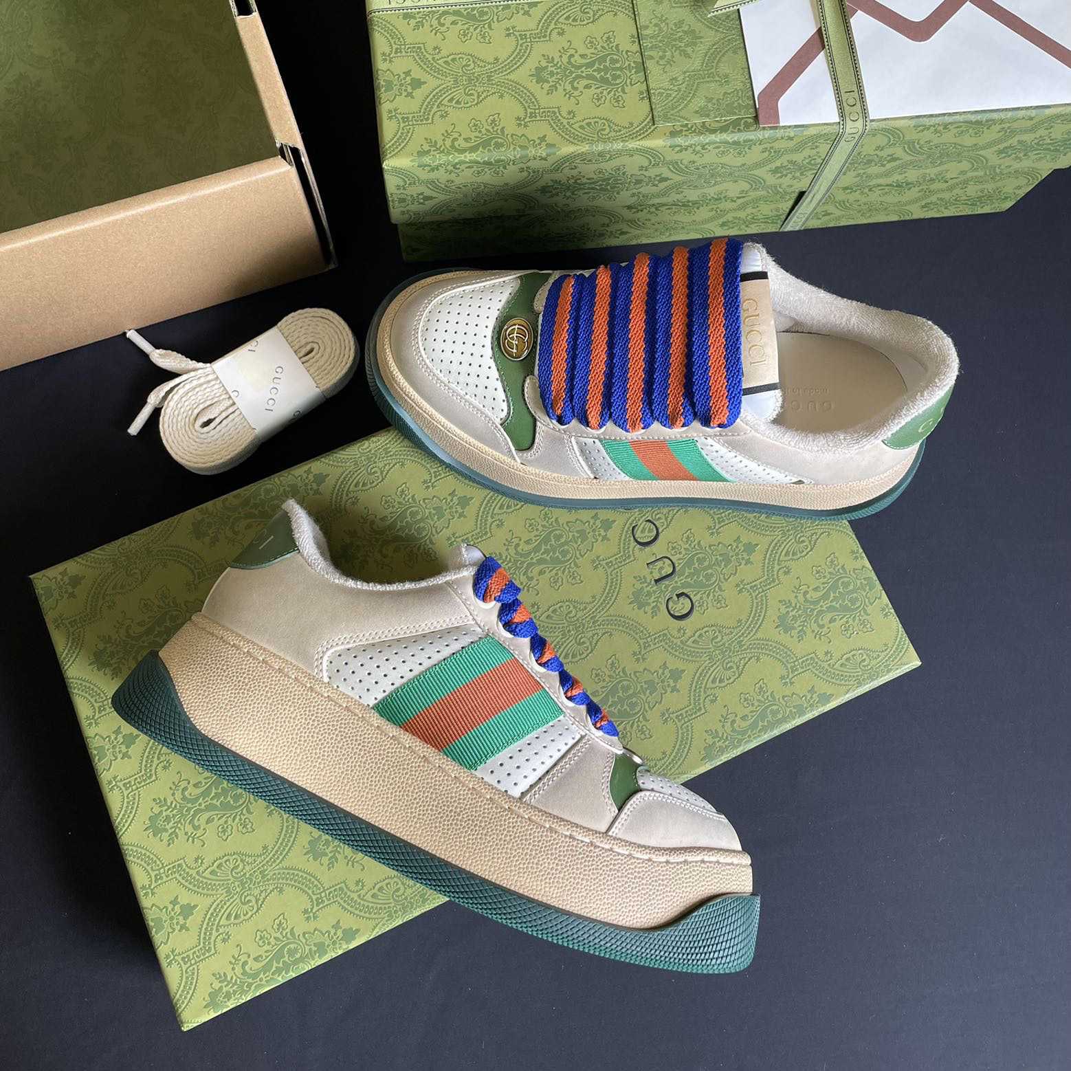 Gucci Screener Sneaker With Web - EUR FASHION