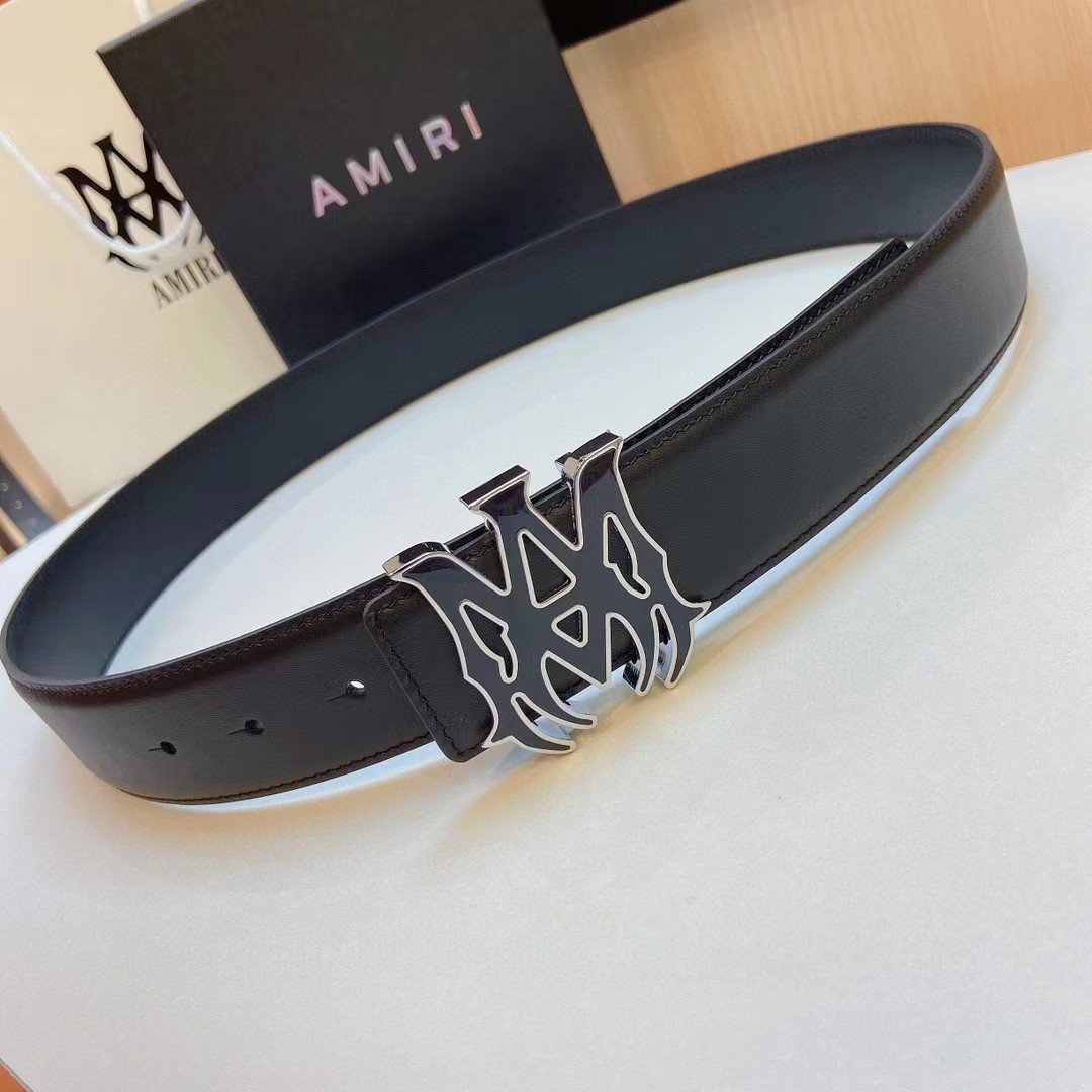 Amiri Ma Leather Belt - EUR FASHION