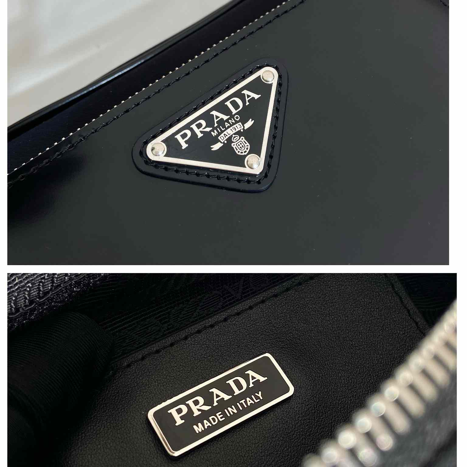 Prada Re-Nylon And Brushed Leather Shoulder Bag - EUR FASHION