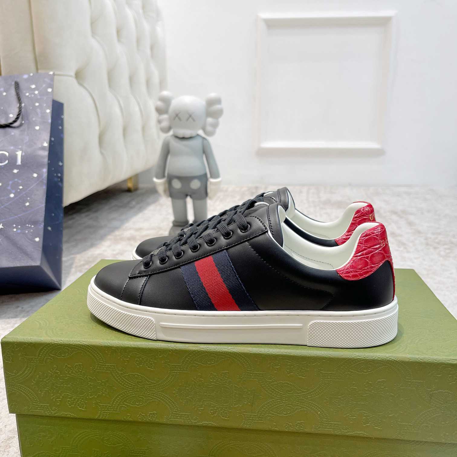 Gucci Ace Sneaker With Web - EUR FASHION