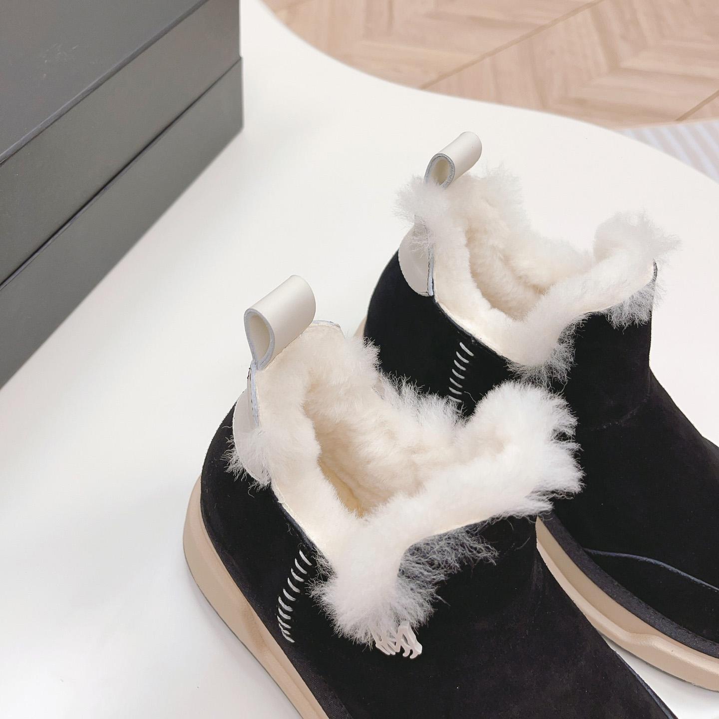 Amiri Malibu Shearling Lined Suede Boots - EUR FASHION