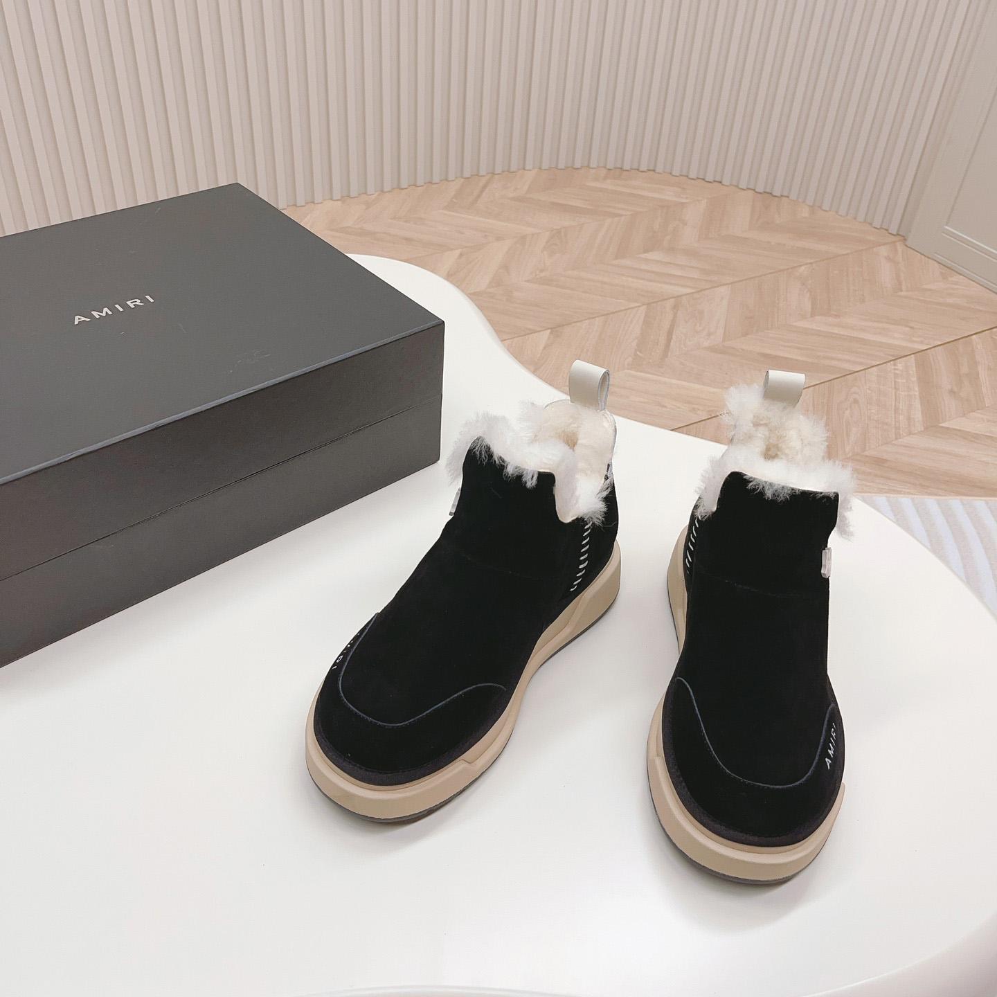 Amiri Malibu Shearling Lined Suede Boots - EUR FASHION