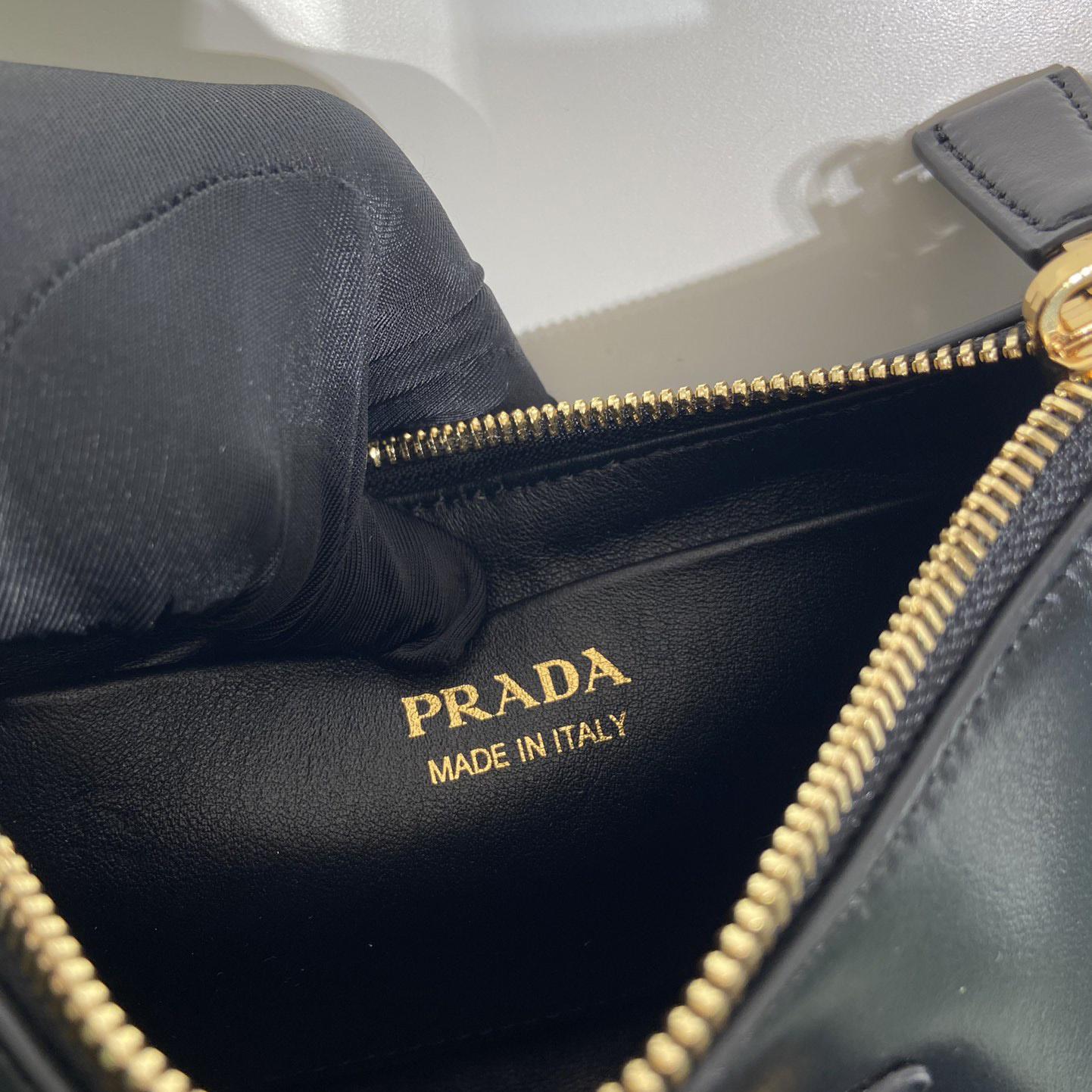 Prada Arqué Leather Mini Shoulder Bag - EUR FASHION