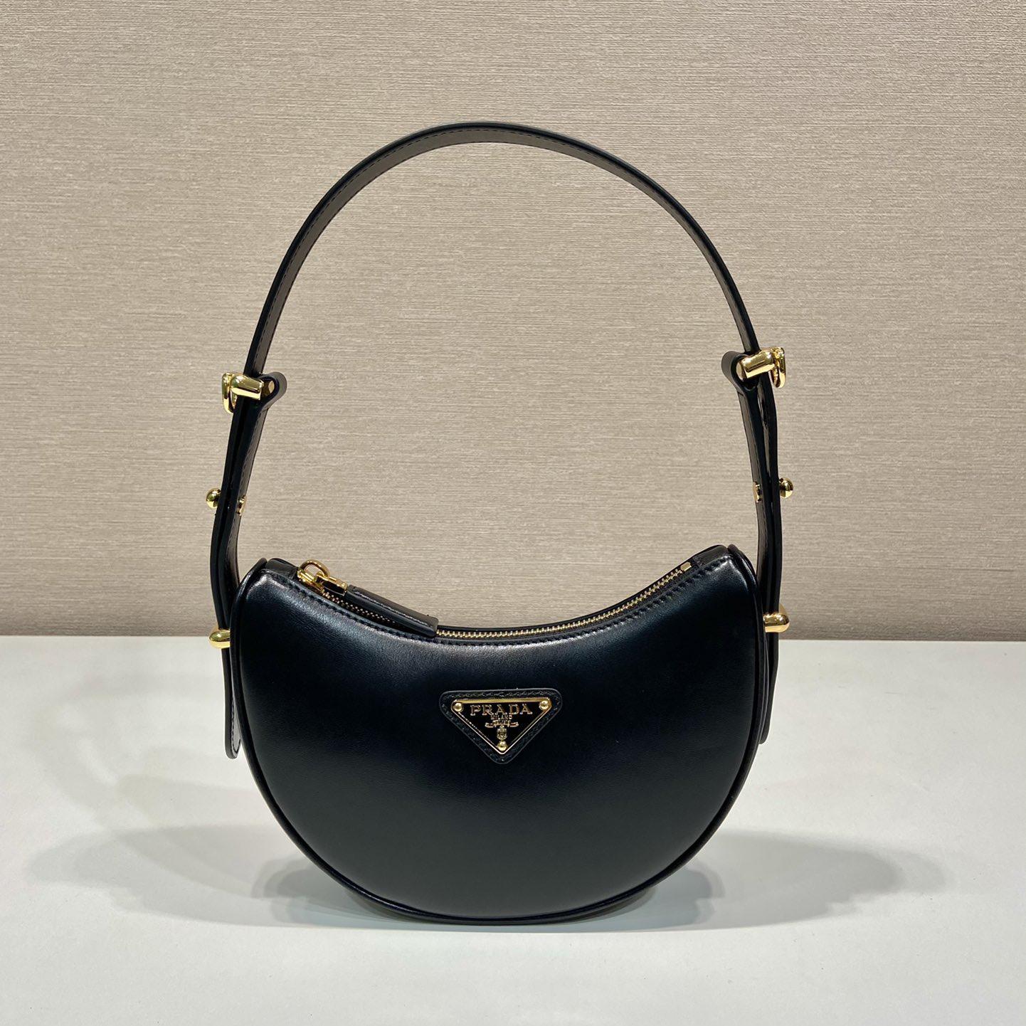 Prada Arqué Leather Mini Shoulder Bag - EUR FASHION