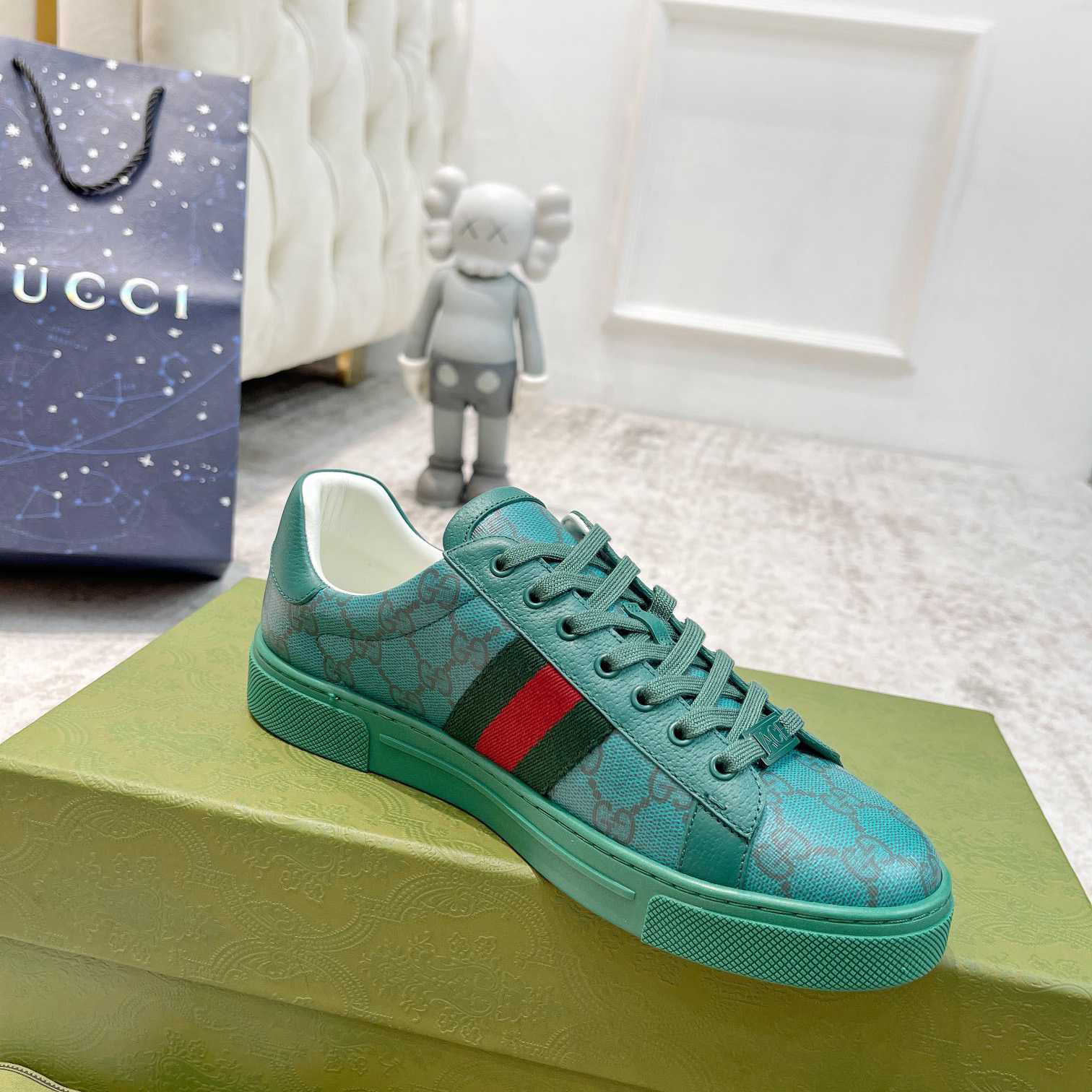 Gucci Ace GG Crystal Canvas Sneaker  - EUR FASHION