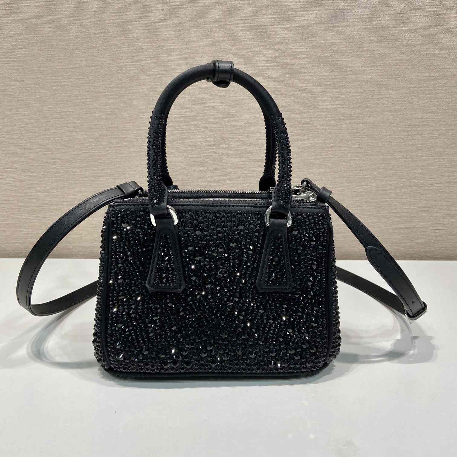 Prada Galleria Satin Mini-bag With Crystals - EUR FASHION