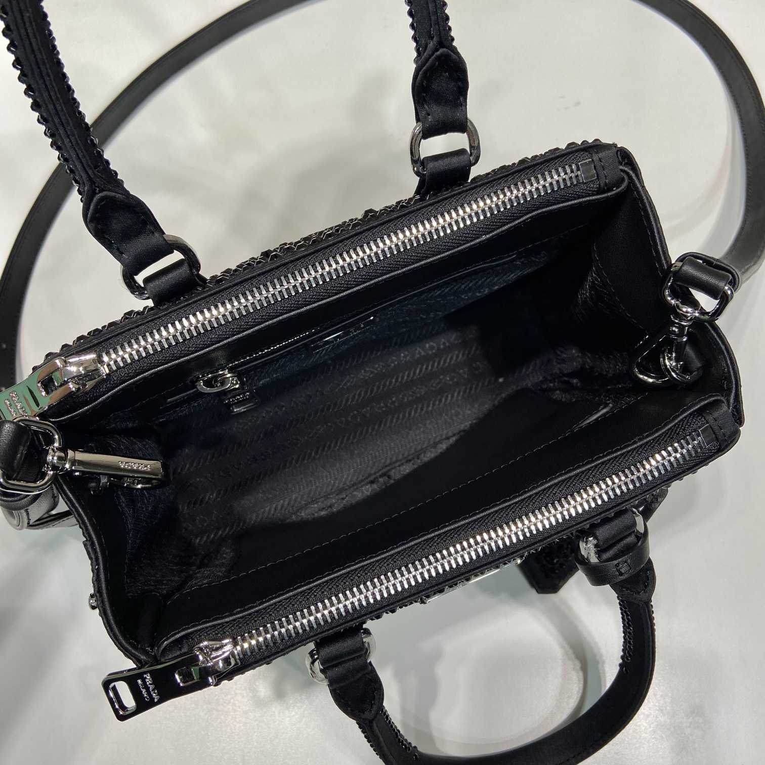 Prada Galleria Satin Mini-bag With Crystals - EUR FASHION