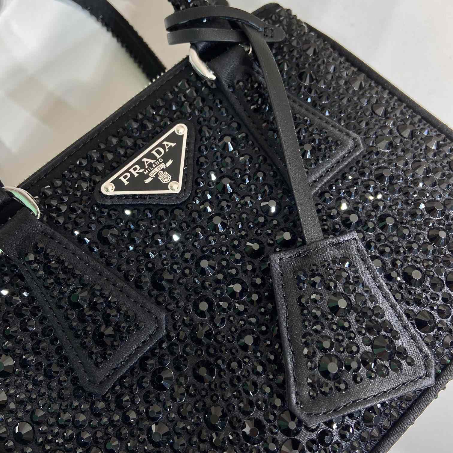 Prada Galleria Satin Mini-bag With Crystals - EUR FASHION