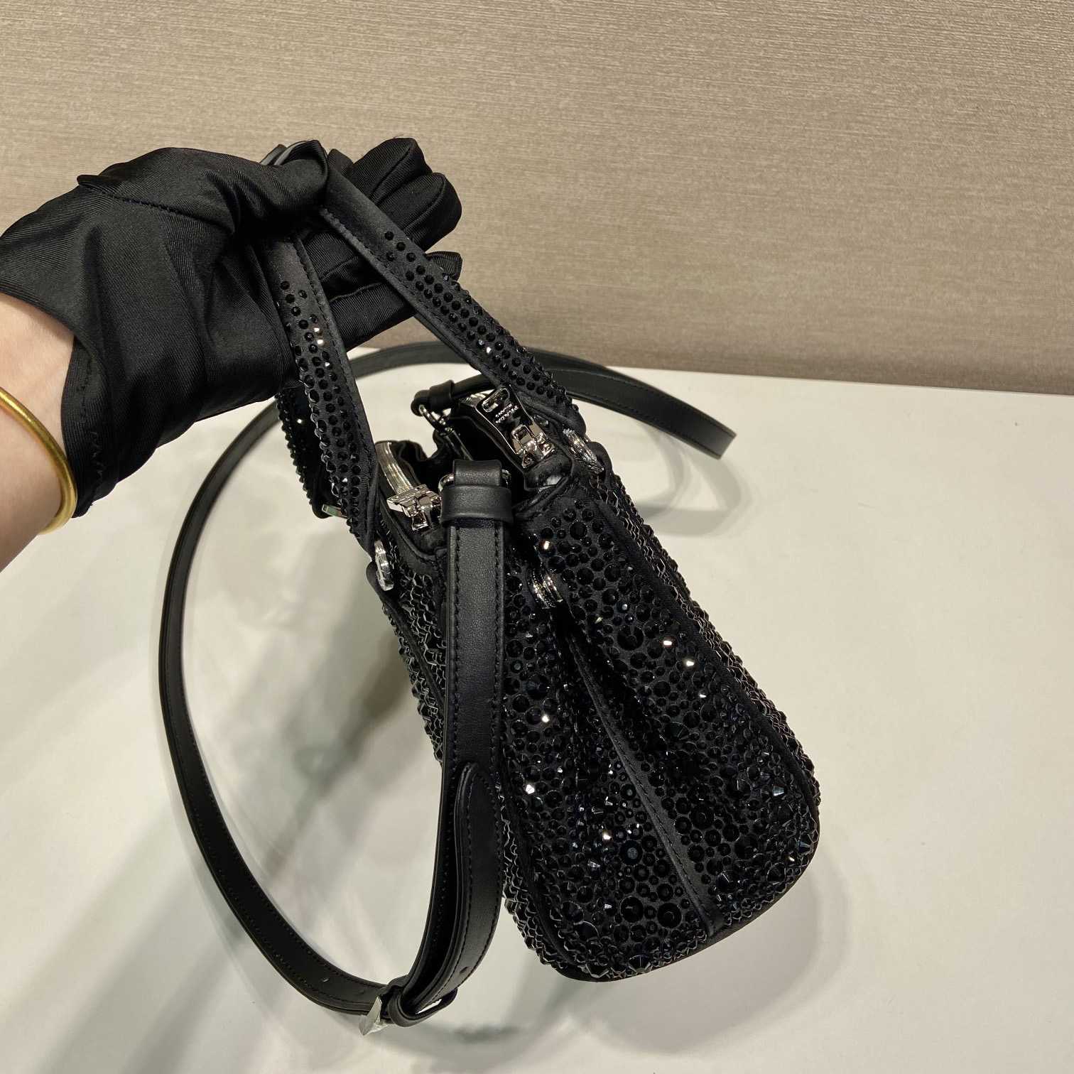 Prada Galleria Satin Mini-bag With Crystals - EUR FASHION