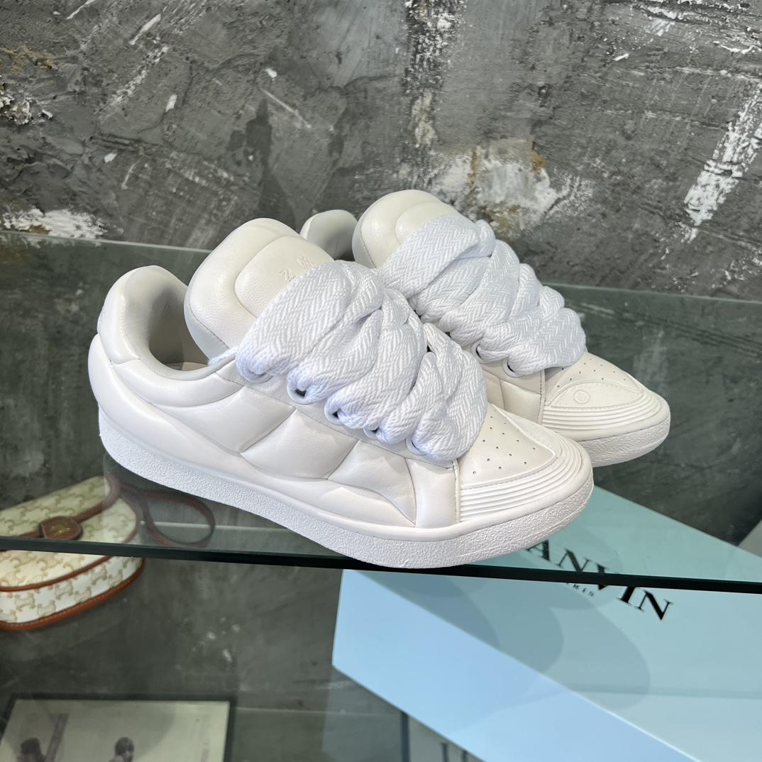 Lanvin Leather Curb XL Sneakers - EUR FASHION