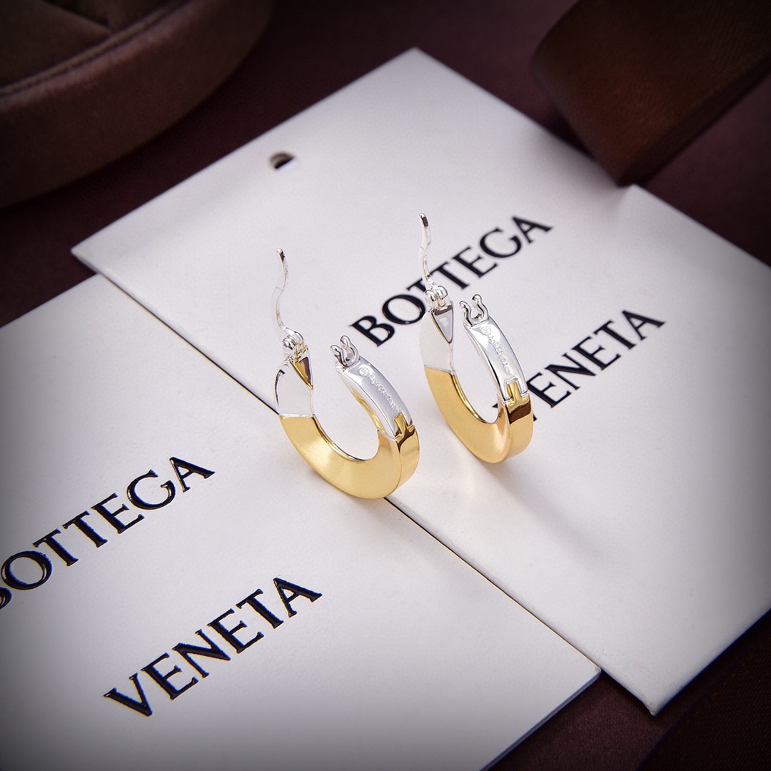 Bottega Veneta Joint Hoop Earrings - EUR FASHION