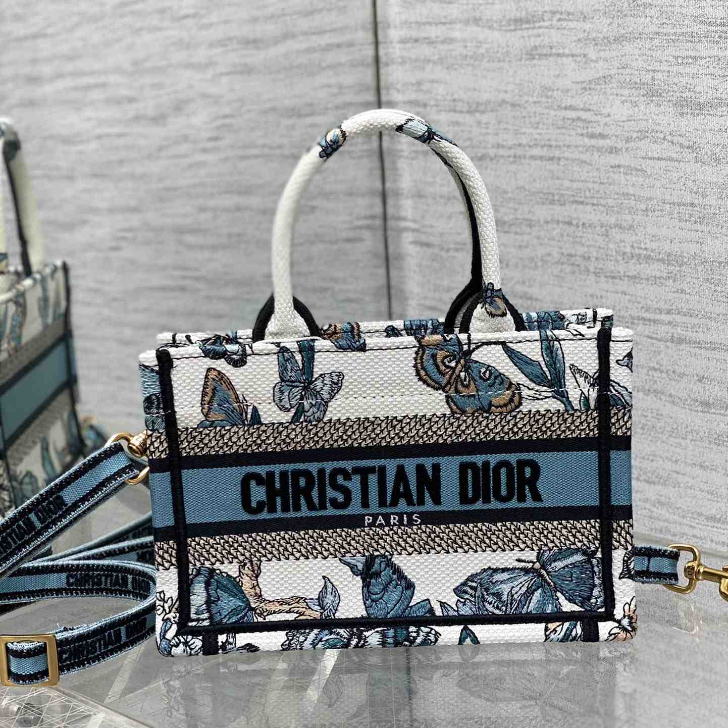 Dior Mini Dior Book Tote With Strap - EUR FASHION