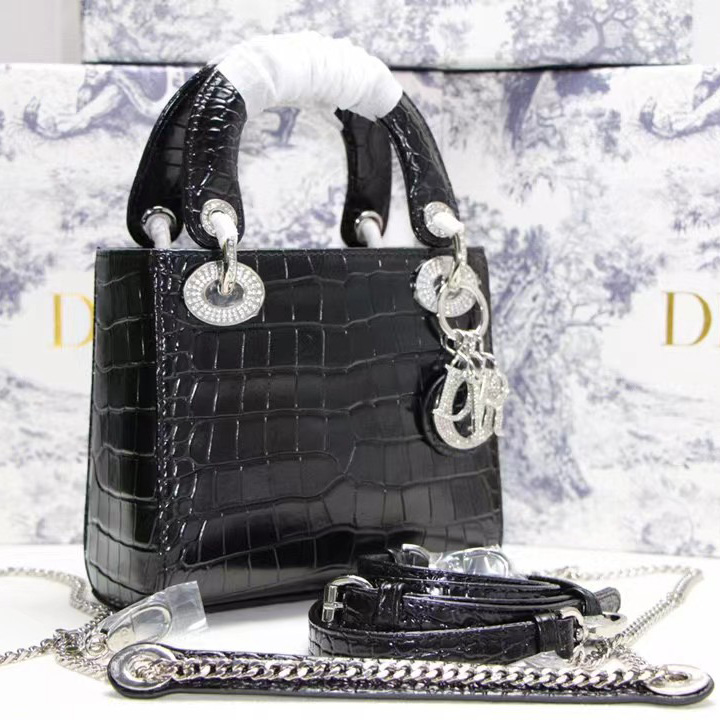 Dior Alligator Mini Lady Dior Bag (17-15-7cm) - EUR FASHION