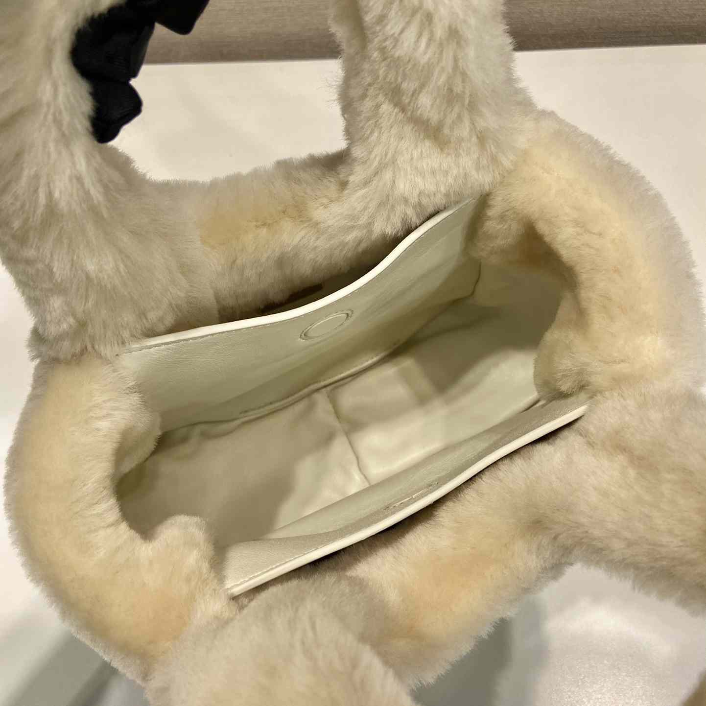 Prada Shearling Mini Handbag - EUR FASHION