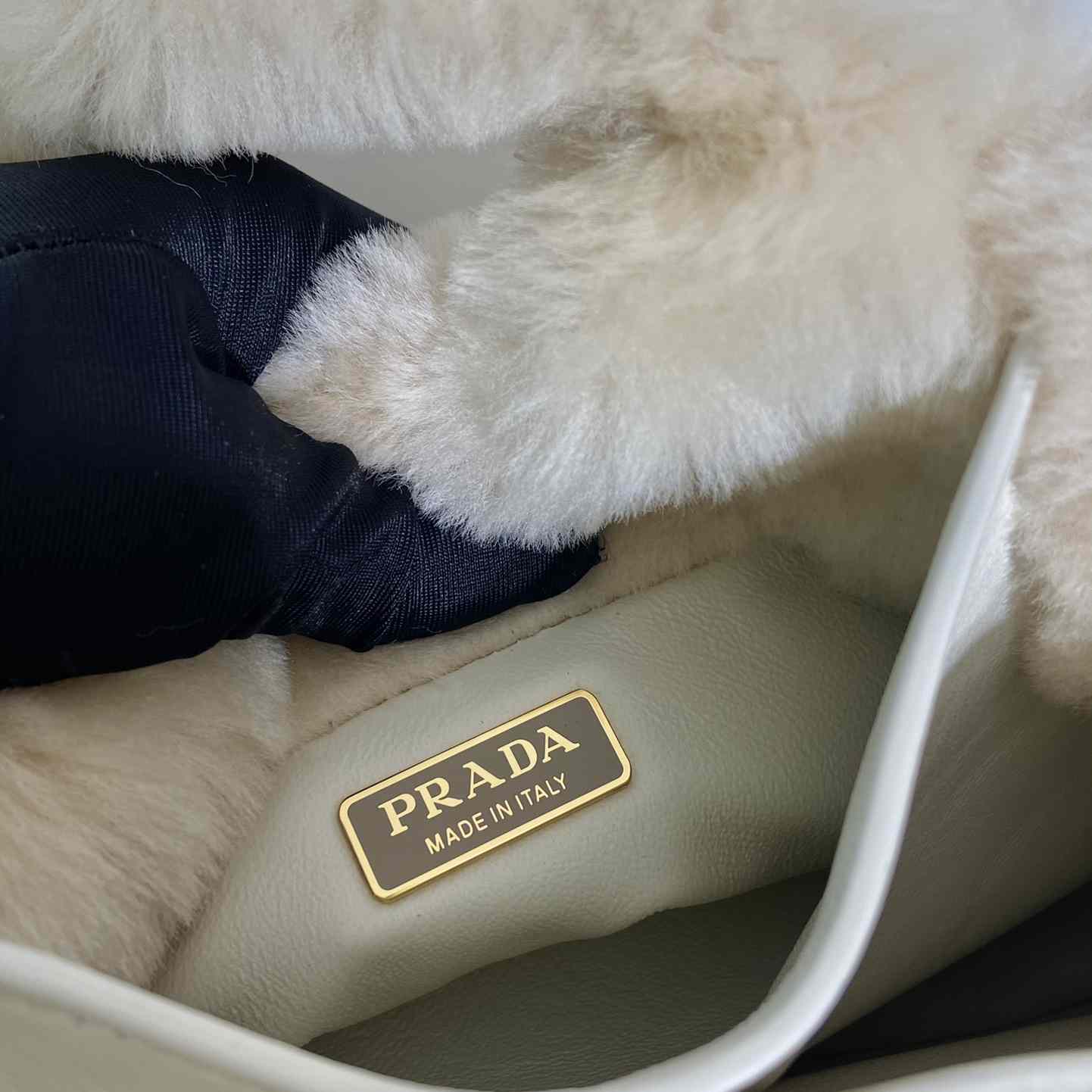 Prada Shearling Mini Handbag - EUR FASHION