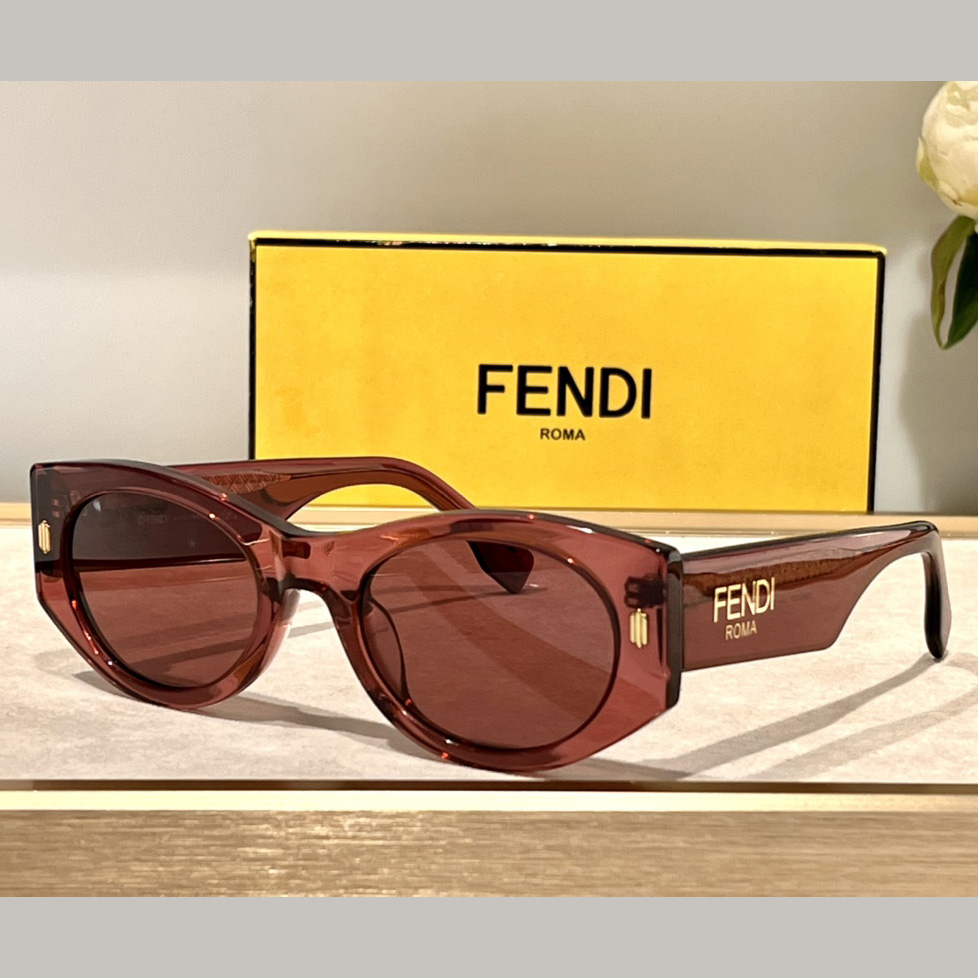 Fendi Roma Purple Acetate Sunglasses   FE40125F  - EUR FASHION