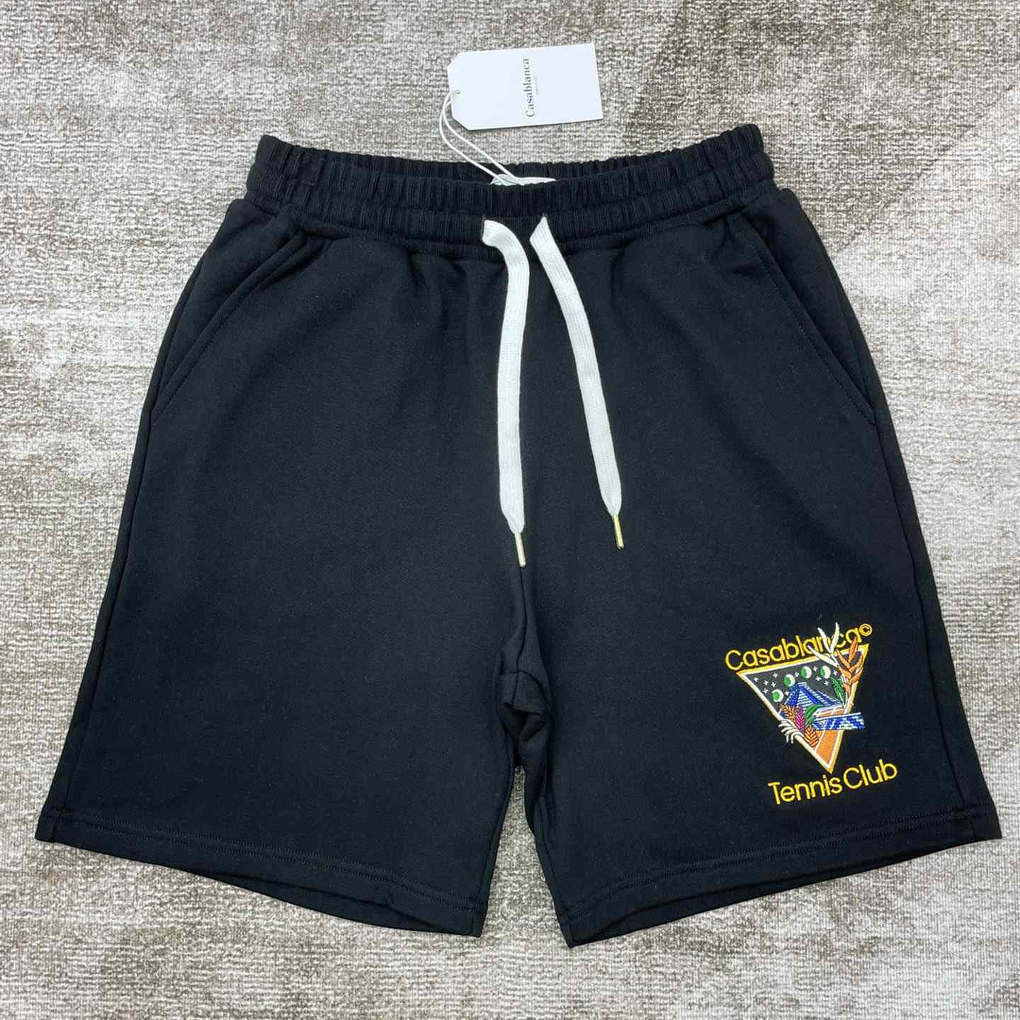 Casablanca Tennis Club Icon Embroidered Shorts  - EUR FASHION