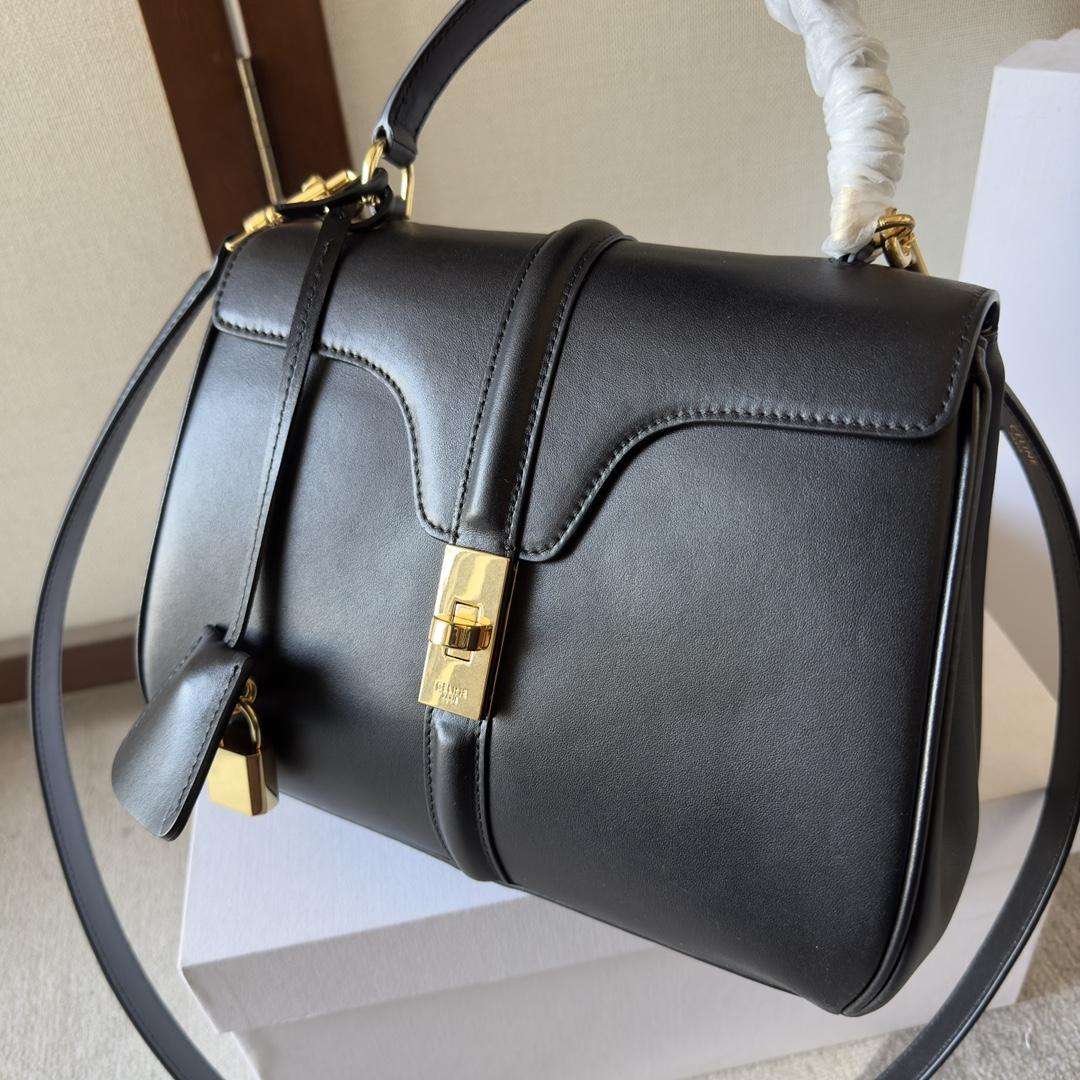 Celine Small 16 Bag In Satinated Calfskin - EUR FASHION