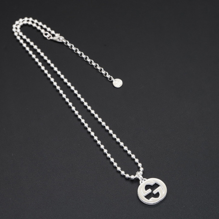 Gucci Interlocking G Necklace In Silver - EUR FASHION