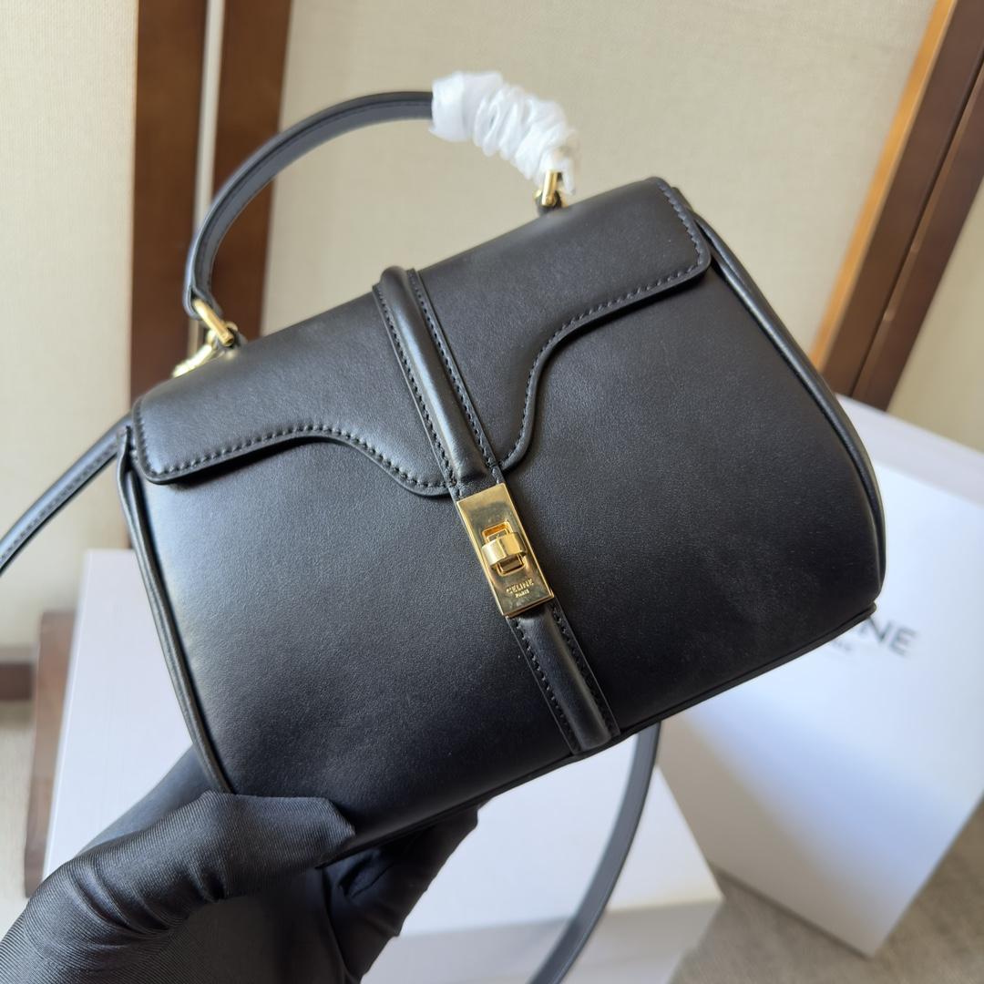 Celine Mini 16 In Satinated Calfskin - EUR FASHION