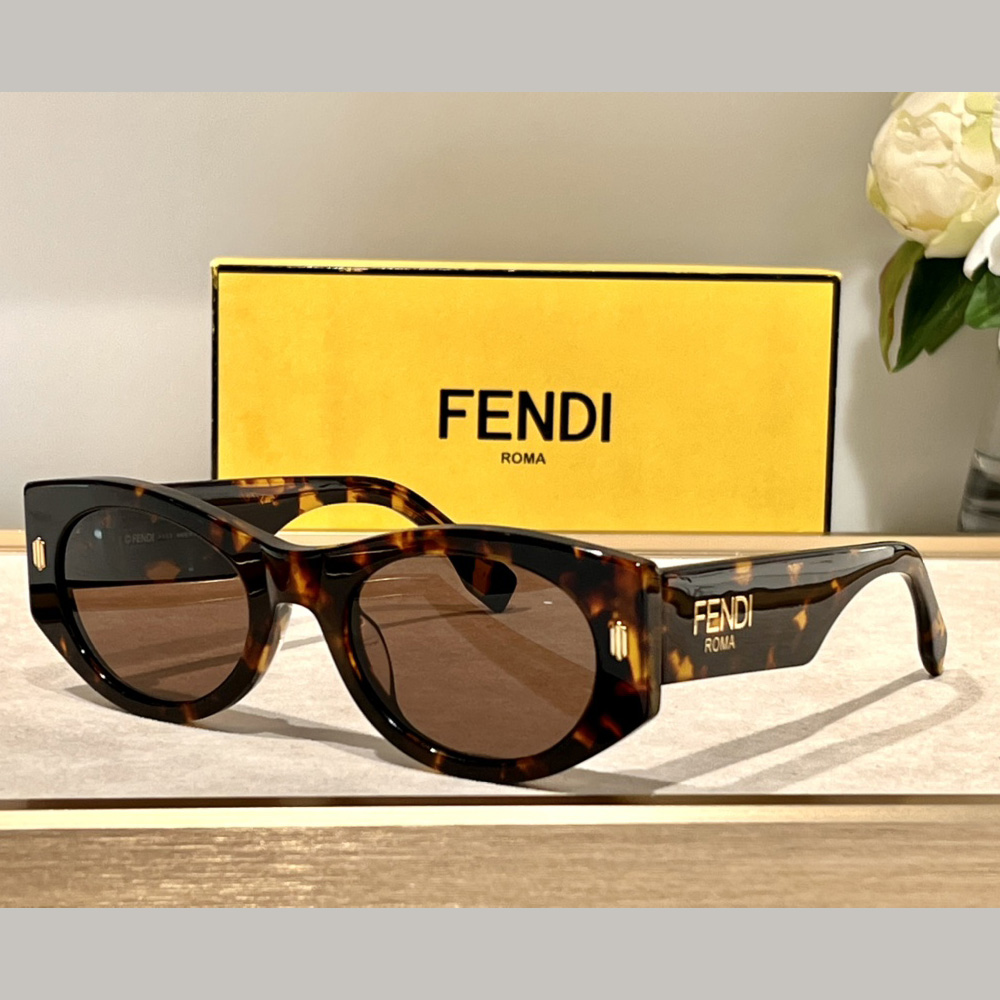 Fendi Roma Havana Acetate Sunglasses   FE40125F  - EUR FASHION