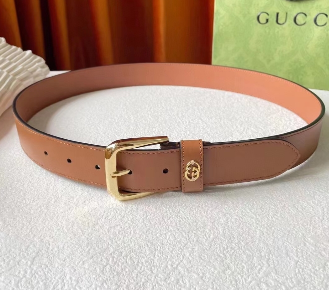 Gucci Belt With Square Buckle And Interlocking G - EUR FASHION