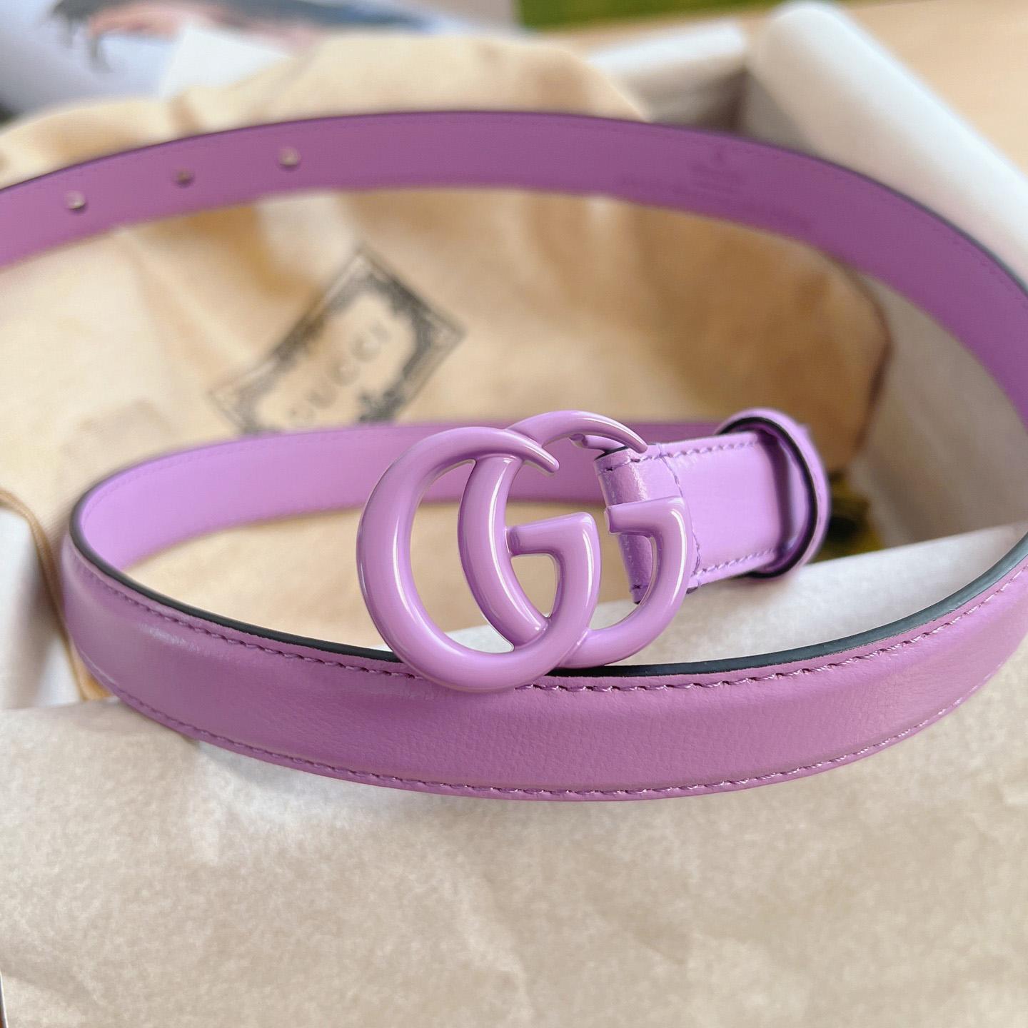 Gucci GG Marmont Reversible Thin Belt - EUR FASHION