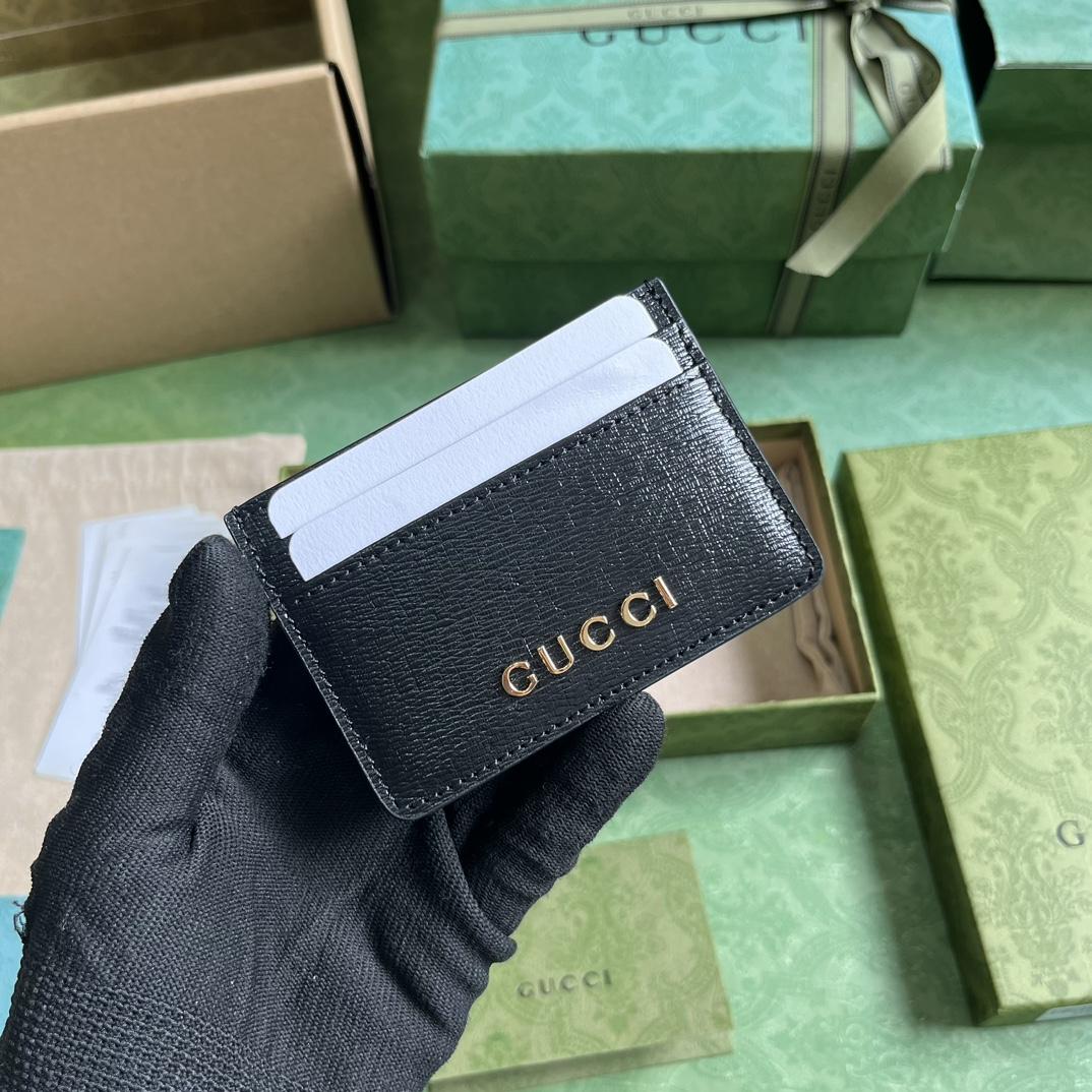 Gucci Card Case With Gucci Script - EUR FASHION