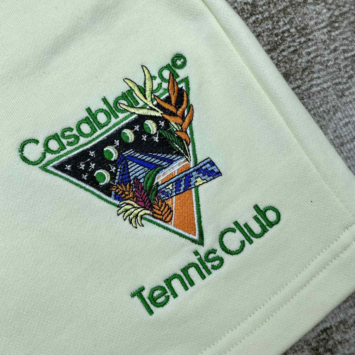 Casablanca Tennis Club Icon Embroidered Shorts - EUR FASHION