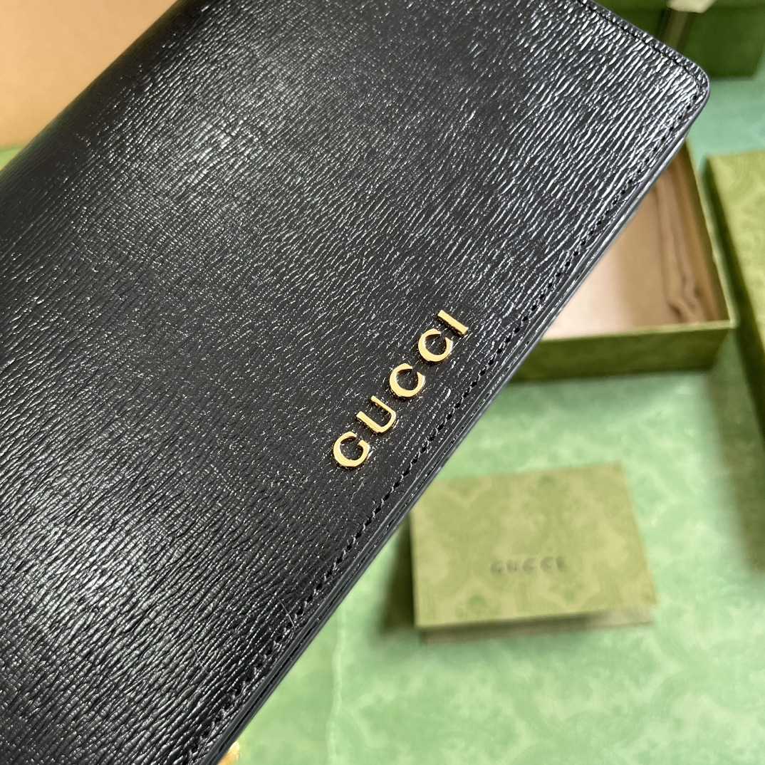 Gucci Chain Wallet With Gucci Script (12.5x 20x 4cm) - EUR FASHION