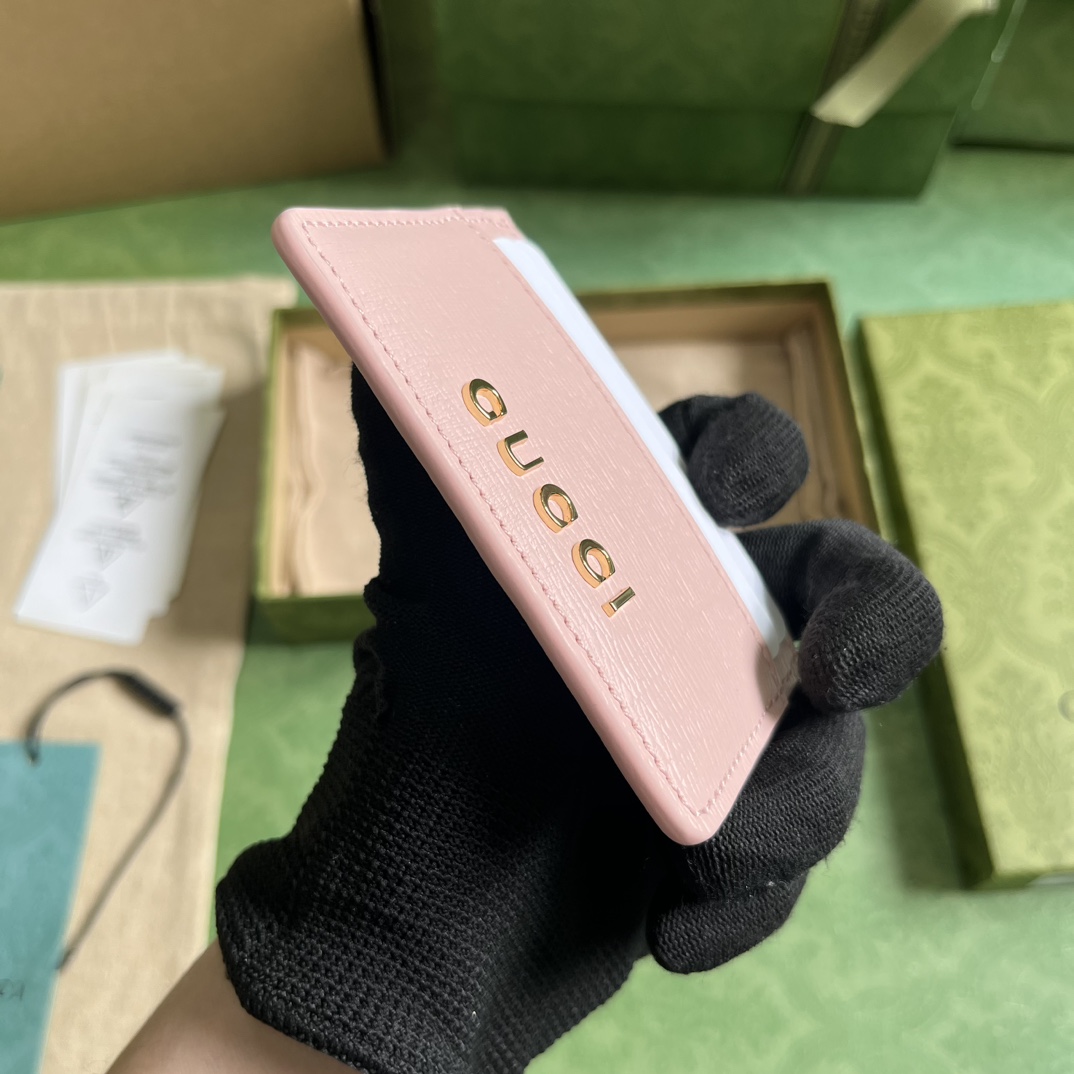 Gucci Card Case With Gucci Script - EUR FASHION