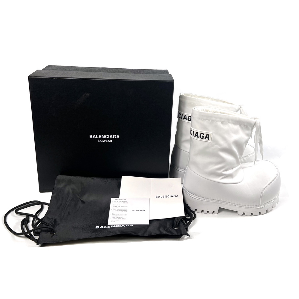 Balenciaga Alaska Low Boot In White Nylon - EUR FASHION