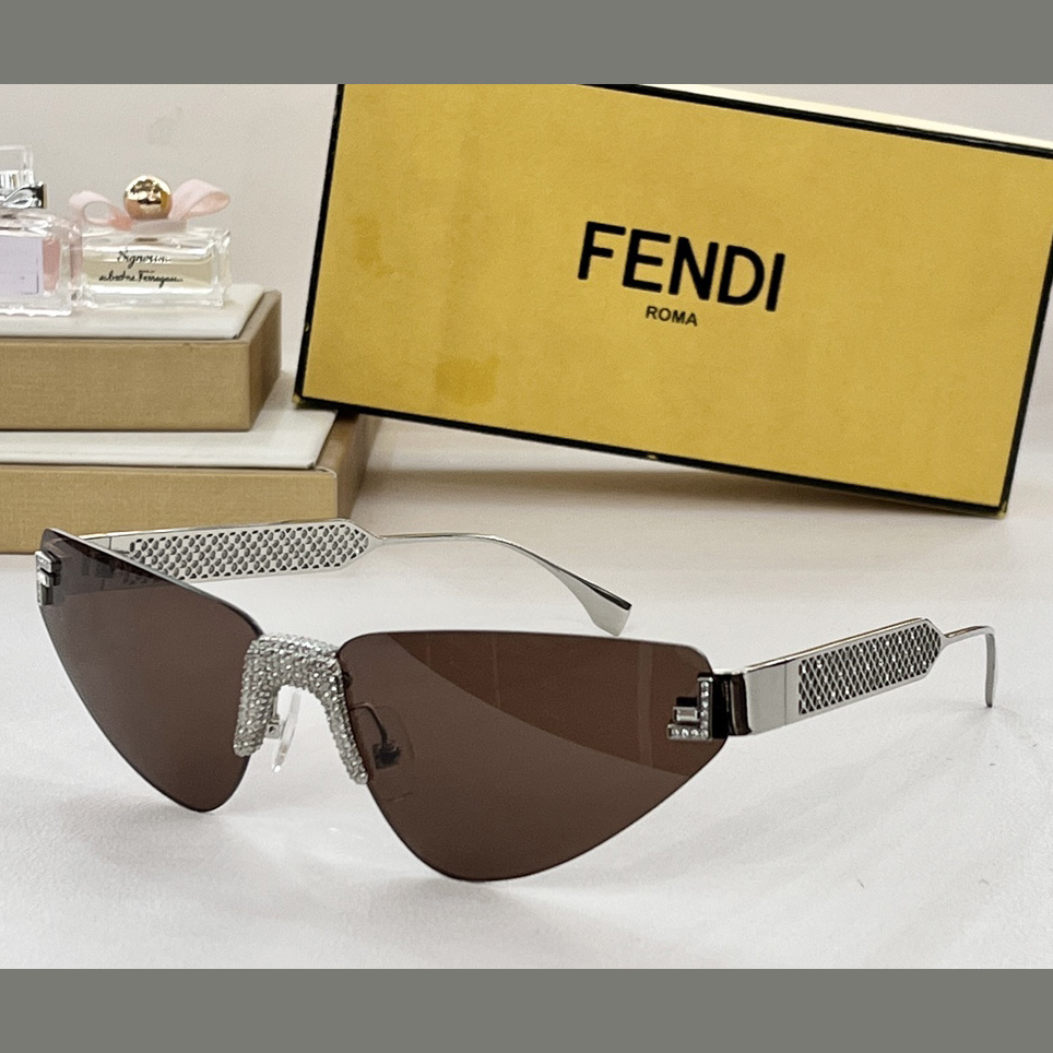 Fendi First Crystal Metal Sunglasses      FOL084V1 - EUR FASHION