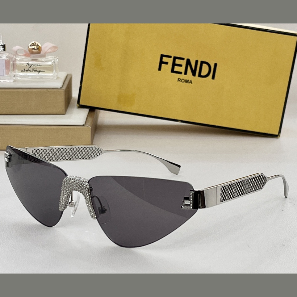 Fendi First Crystal Metal Sunglasses      FOL084V1 - EUR FASHION