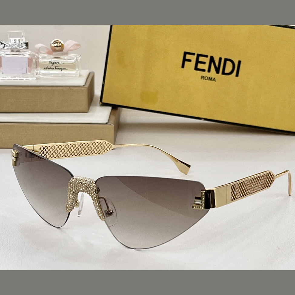 Fendi First Crystal Metal Sunglasses      FOL084V1 - EUR FASHION