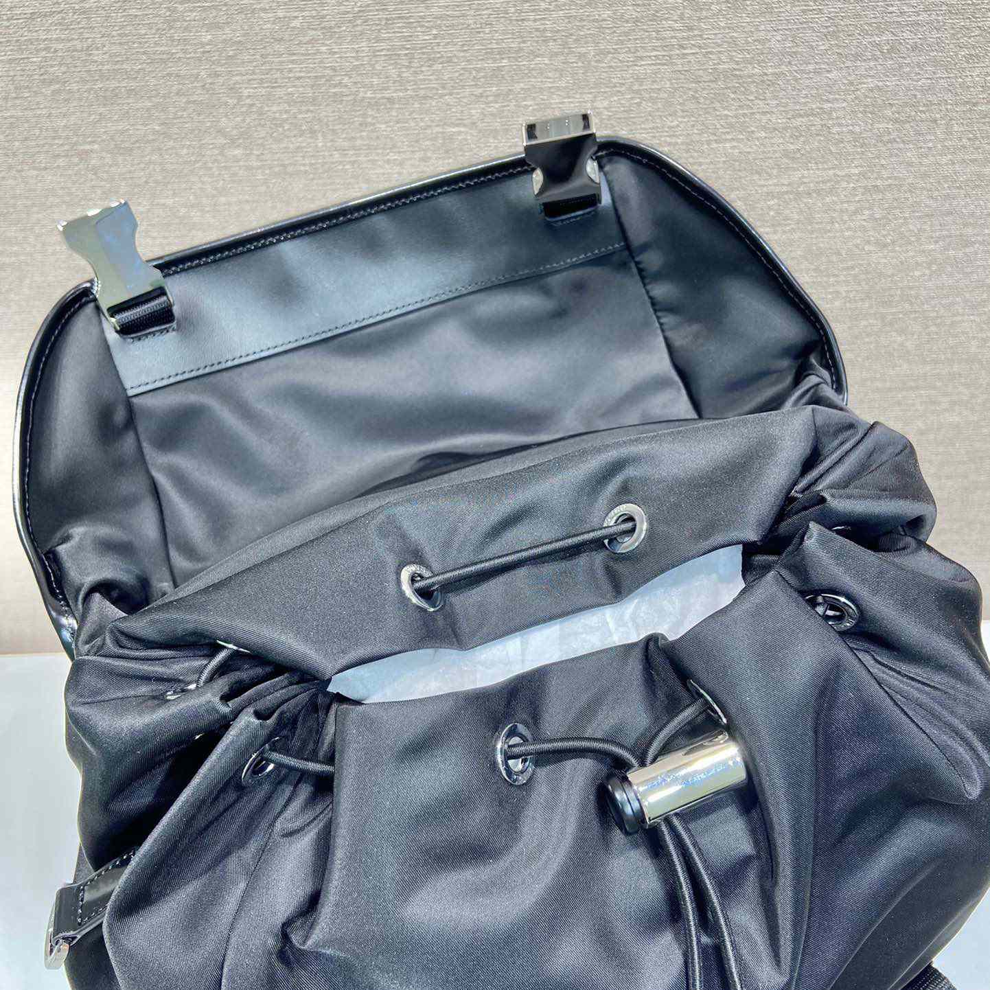 Prada Re-Nylon And Brushed Leather Backpack - EUR FASHION