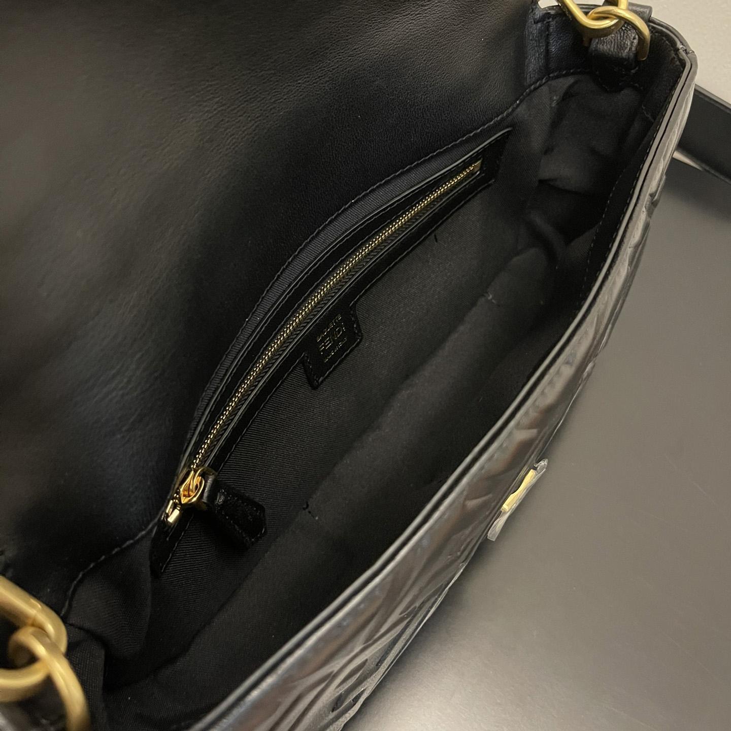 Fendi Baguette Black Leather Bag - EUR FASHION