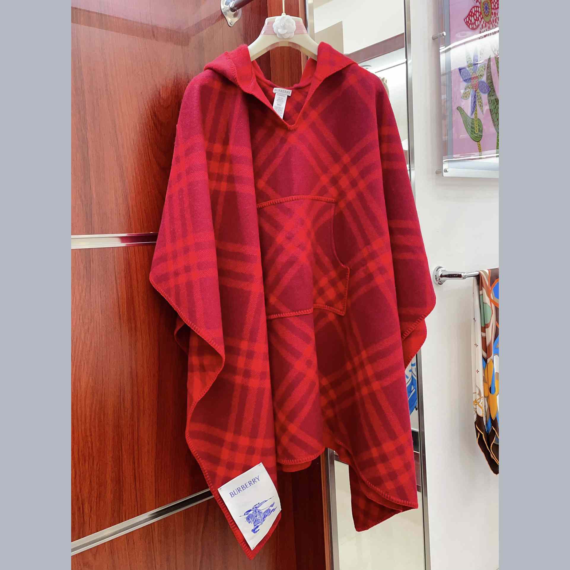 Burberry Check Wool Blanket Cape - EUR FASHION