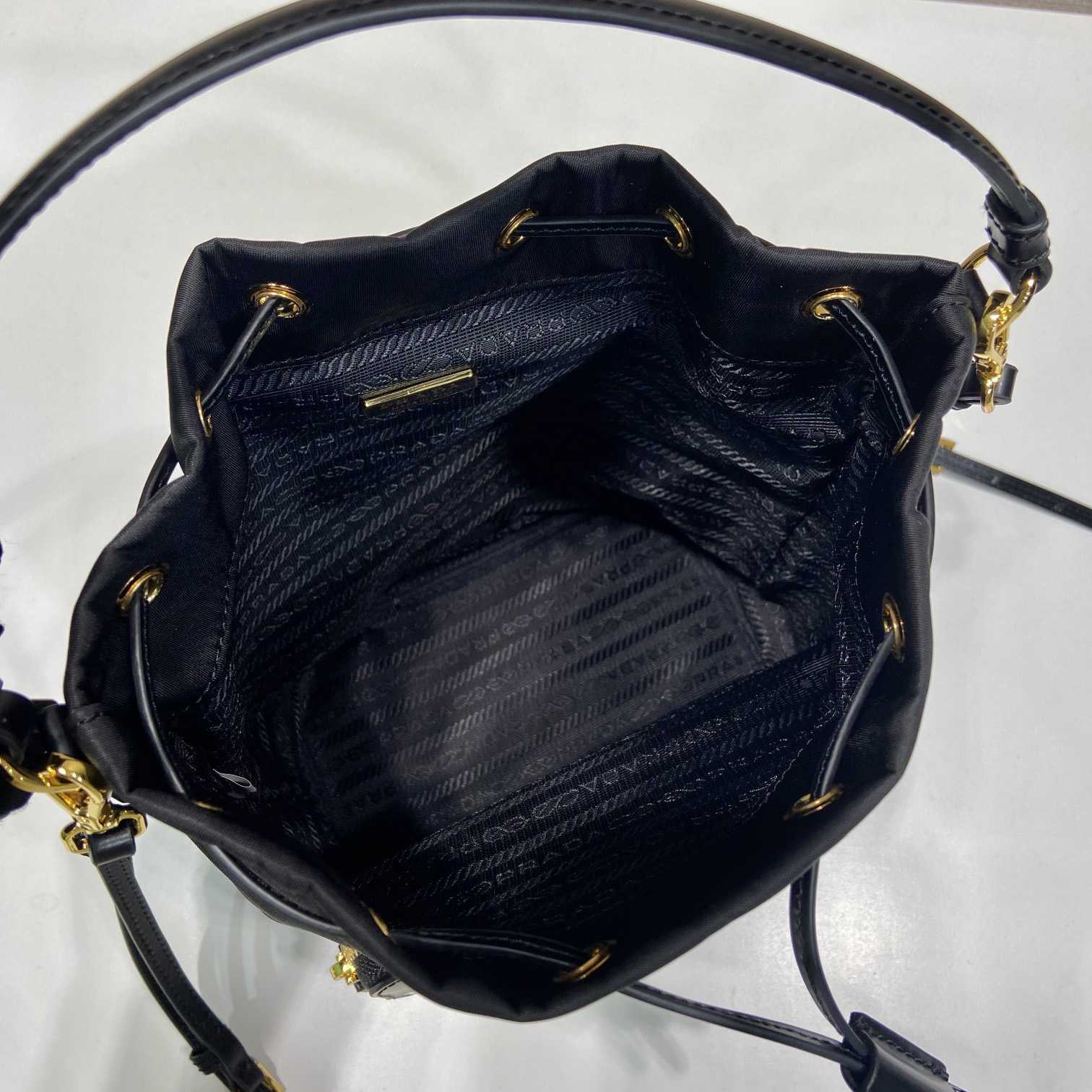 Prada Duet Re-Nylon And Brushed Bucket Bag - EUR FASHION