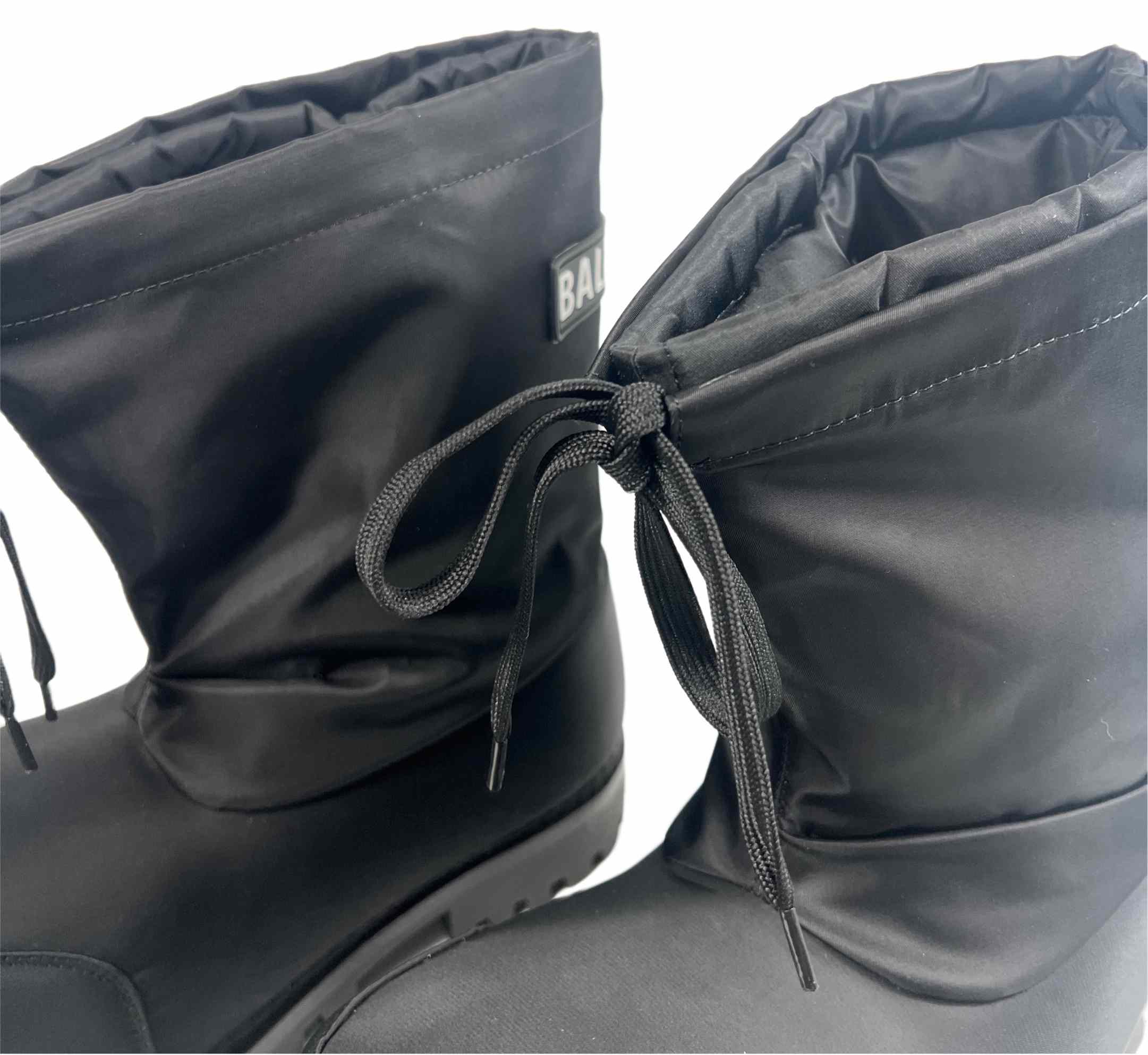 Balenciaga Alaska Low Boot In Black Nylon - EUR FASHION