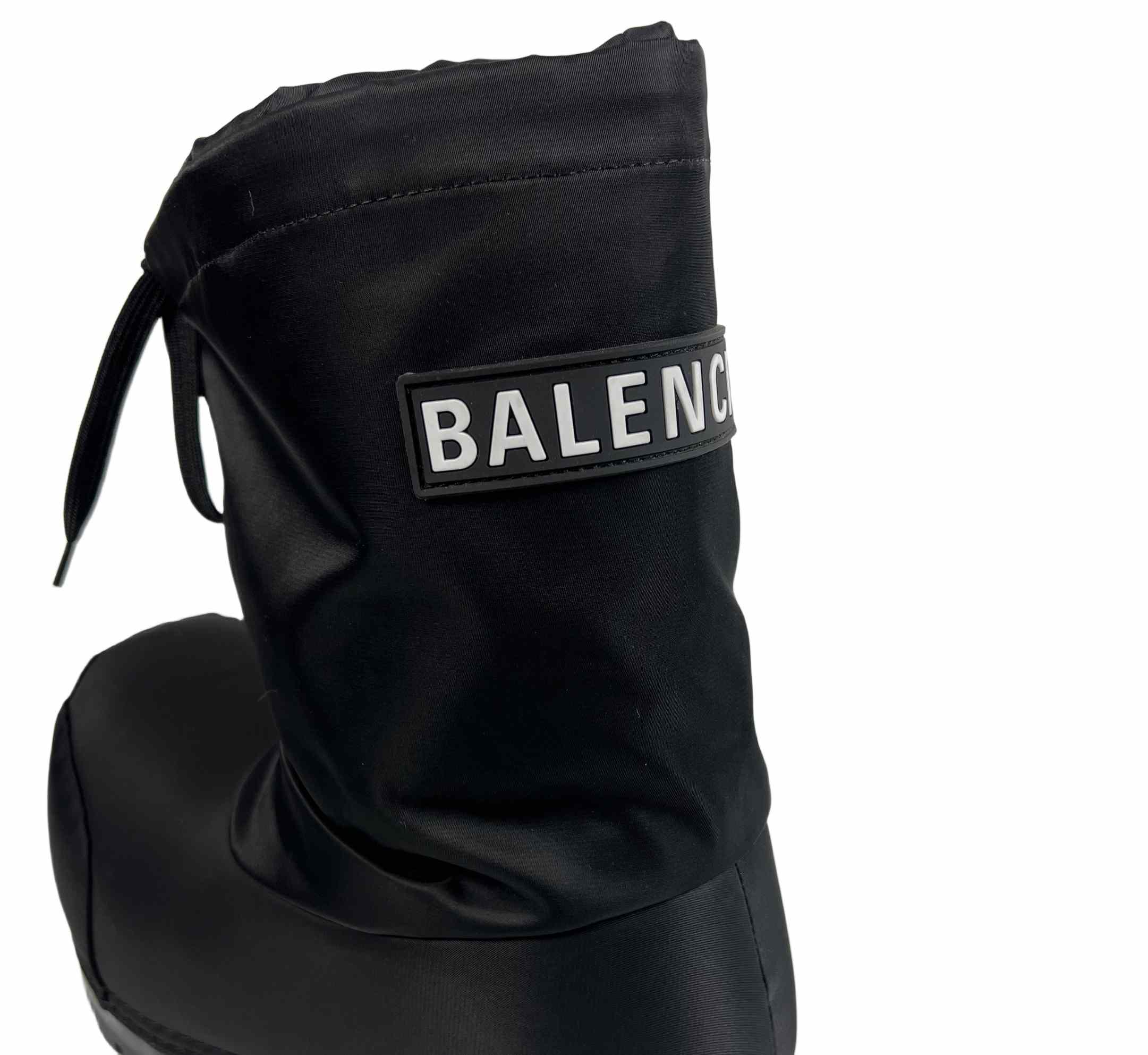 Balenciaga Alaska Low Boot In Black Nylon - EUR FASHION