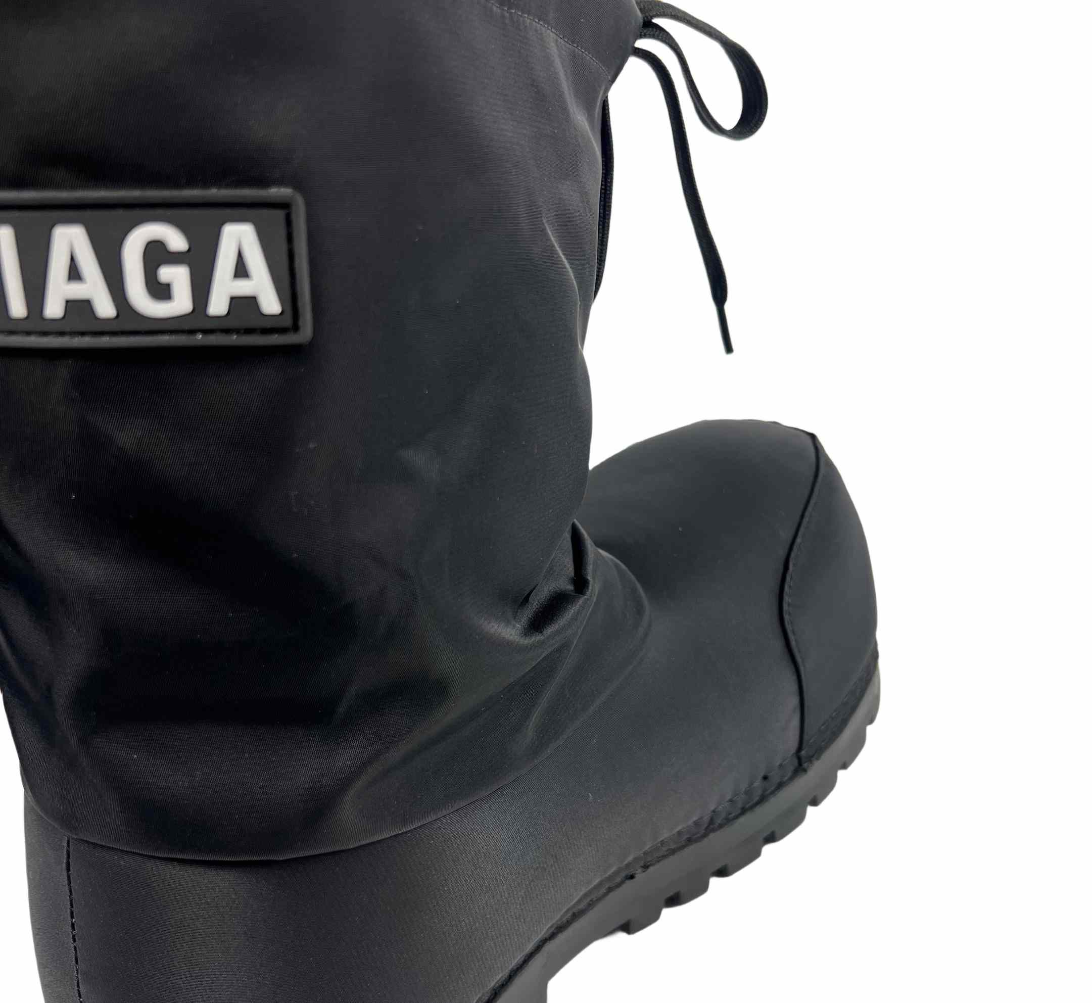 Balenciaga Alaska Low Boot In Black Nylon - EUR FASHION