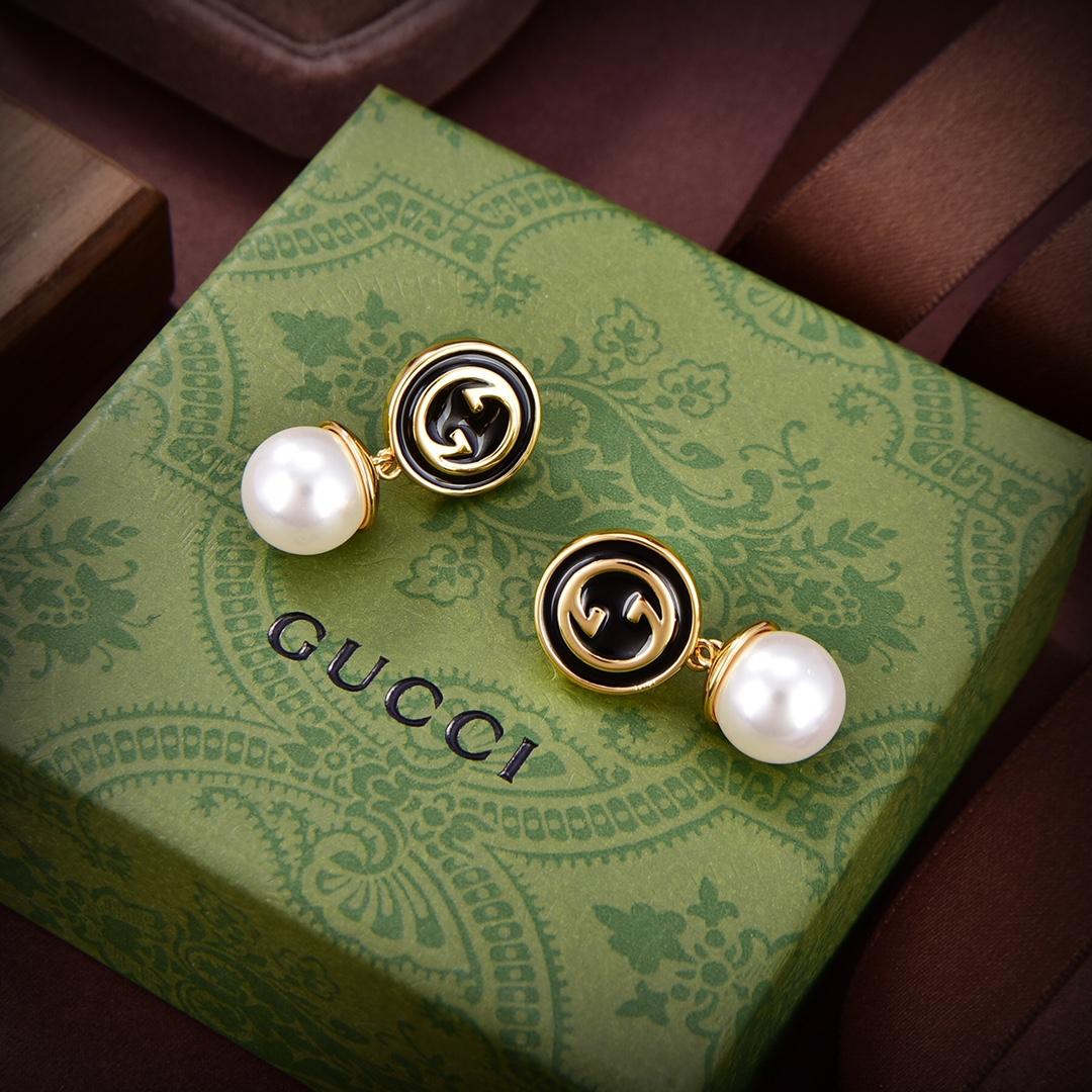 Gucci Blondie Pearl Earrings - EUR FASHION