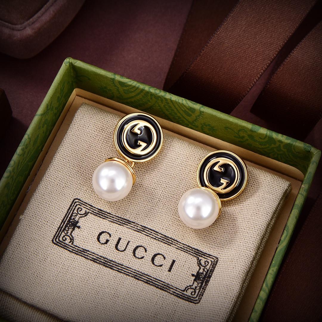 Gucci Blondie Pearl Earrings - EUR FASHION