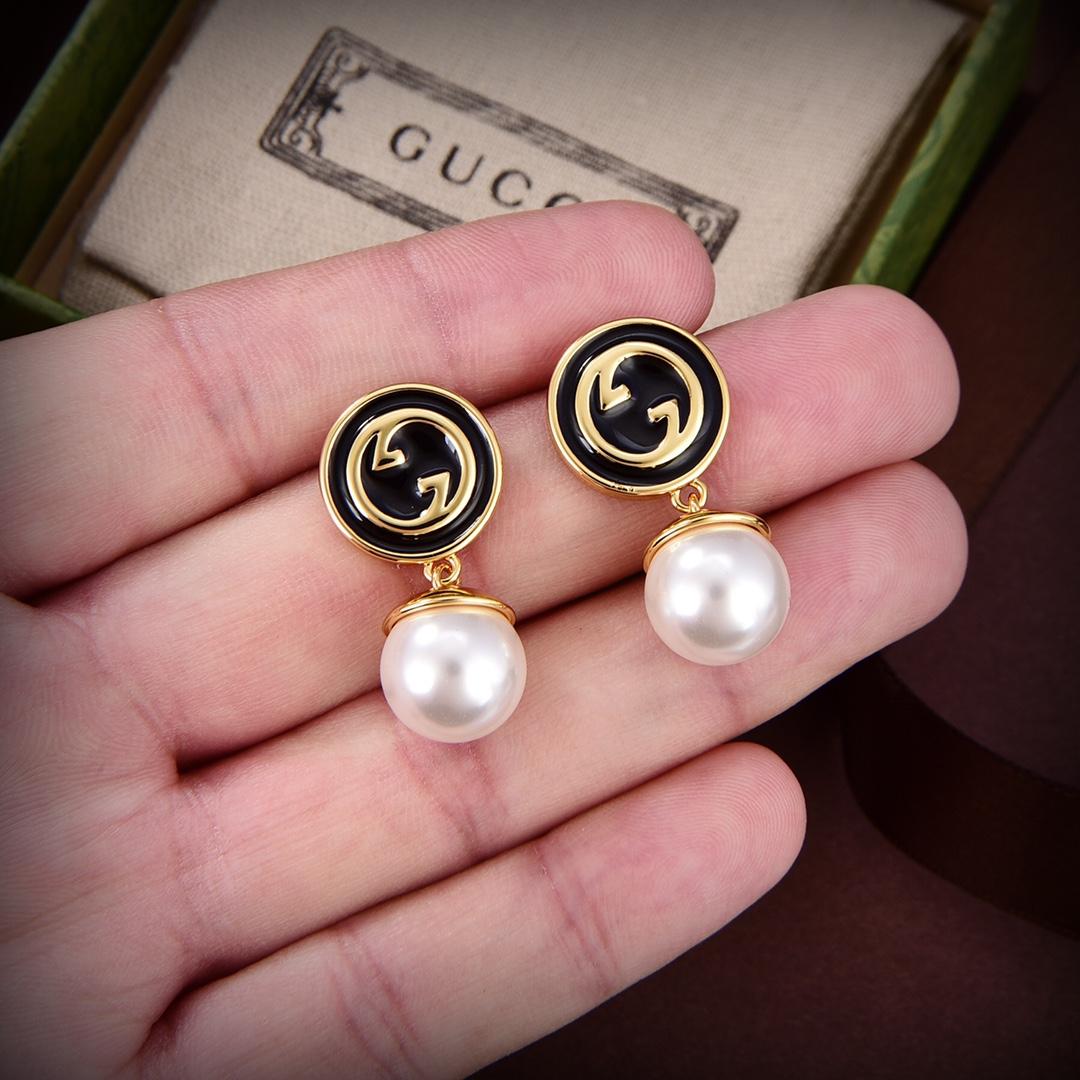 Gucci Blondie Pearl Earrings - EUR FASHION