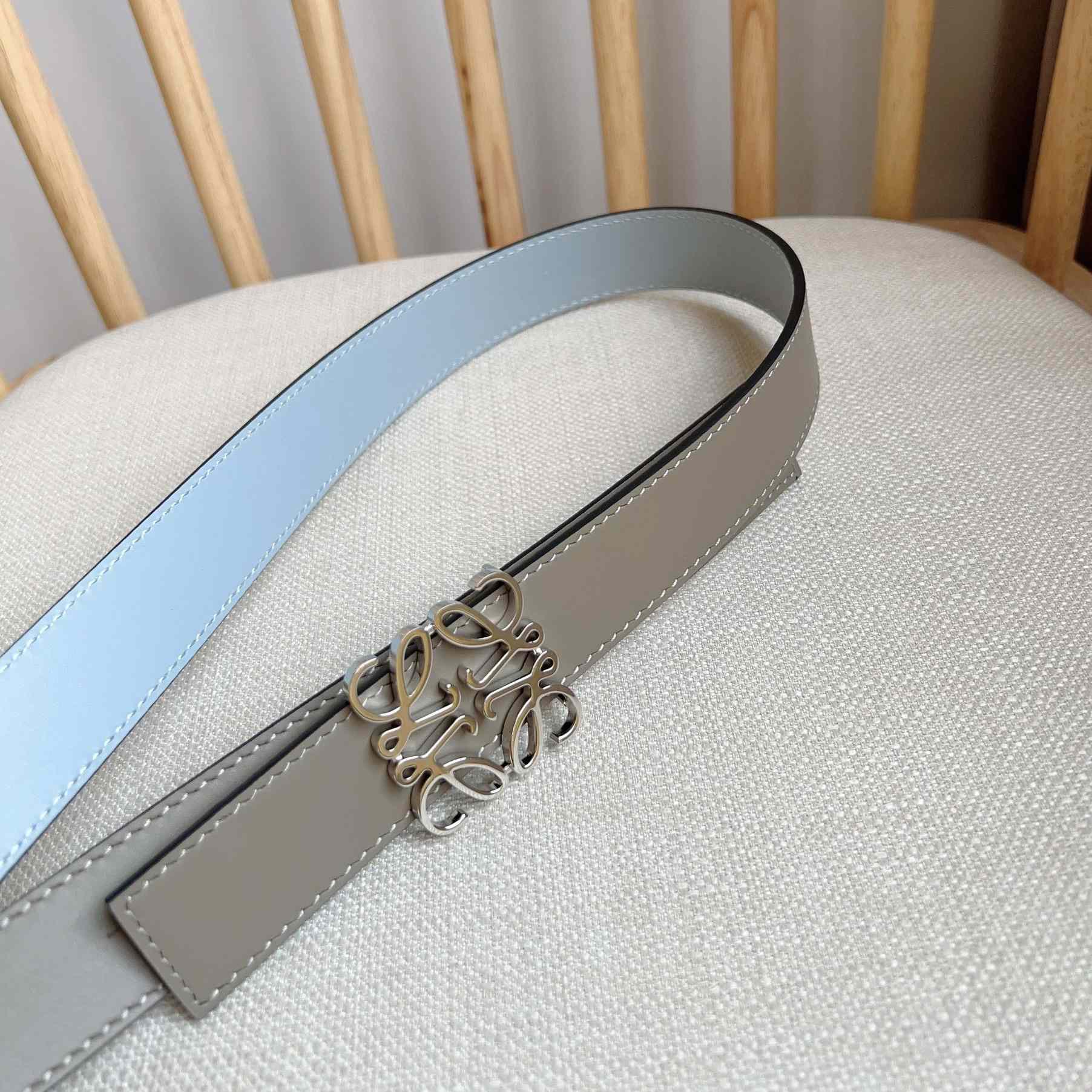 Loewe Reversible Anagram Belt In Smooth Calfskin - EUR FASHION