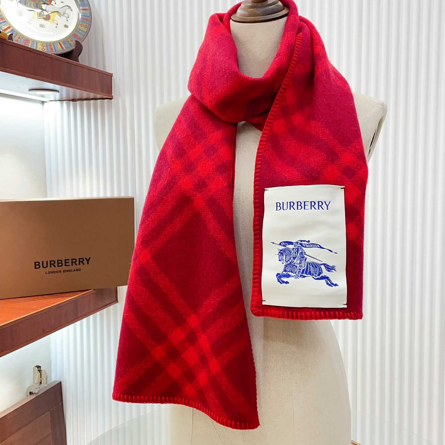 Burberry Check Wool Scarf - EUR FASHION